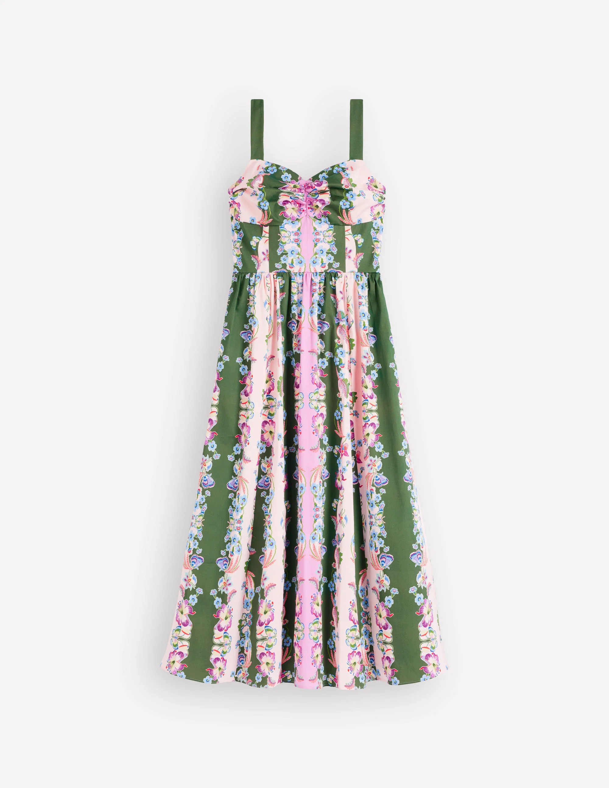 Fit and Flare Midi Dress-Orchid Canopy Stripe - Image 6