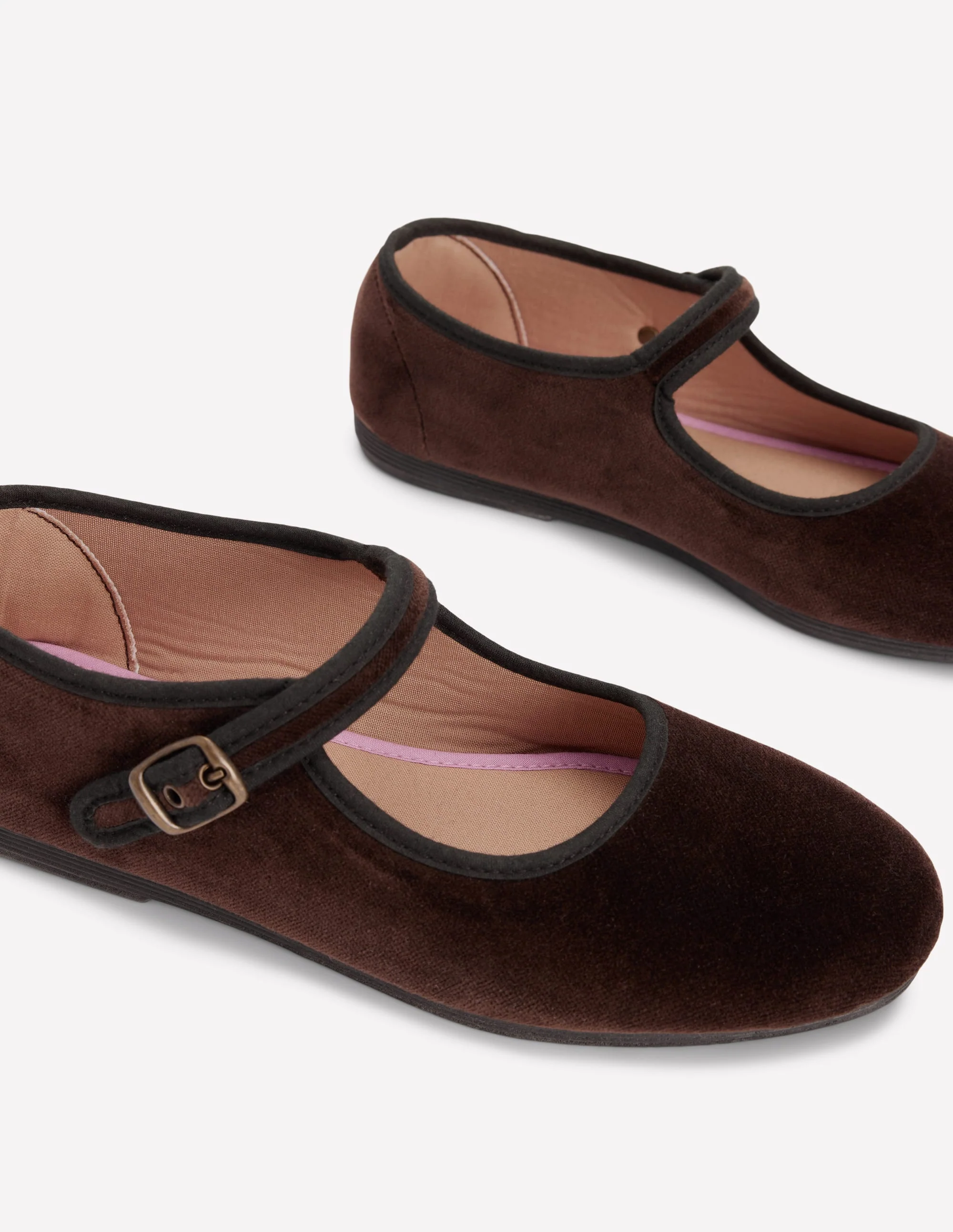 Flexi Mary Jane-Chocolate Velvet - Image 5