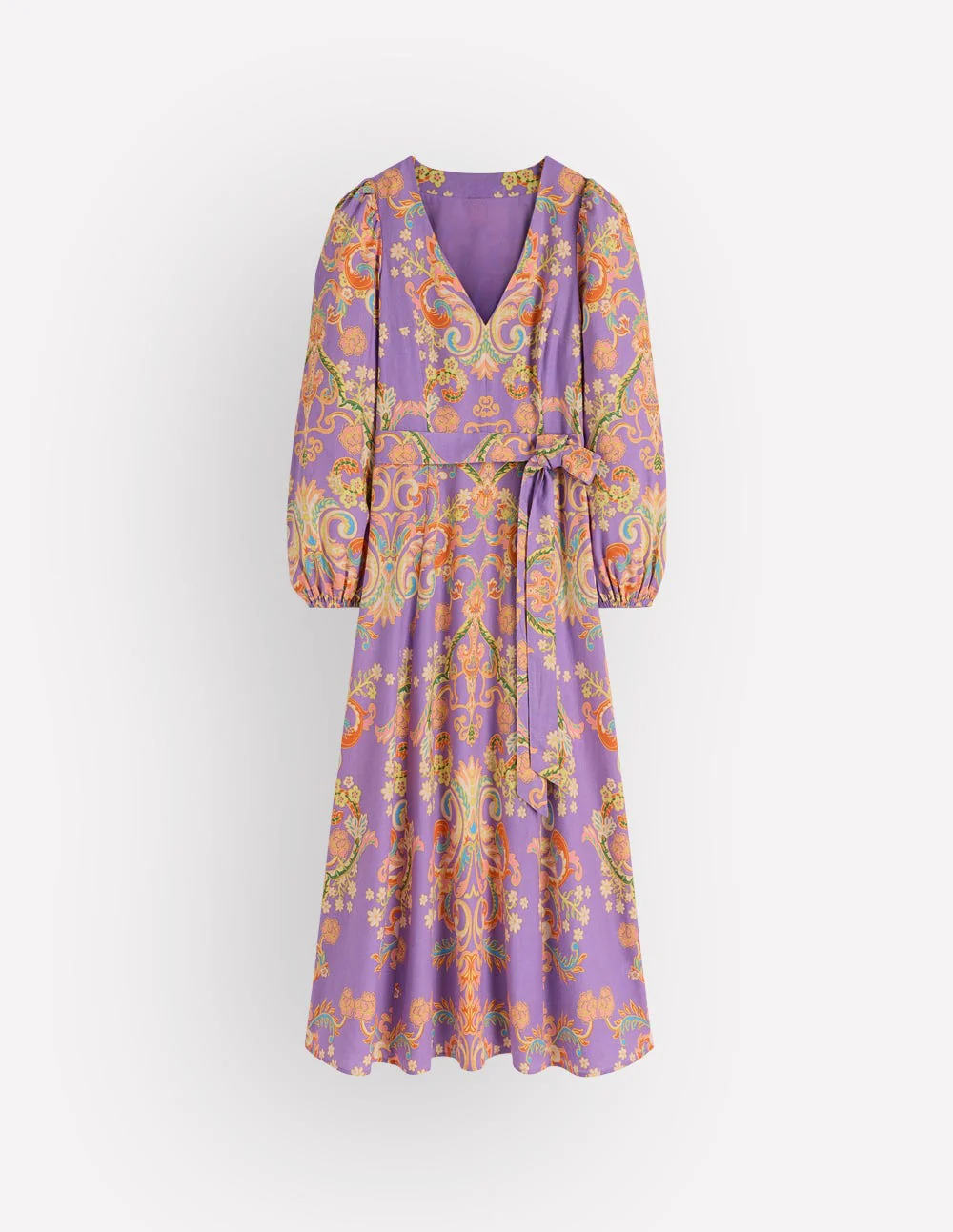 Florence Linen Blend Dress-Multi Enchanting Bouquet - Image 6