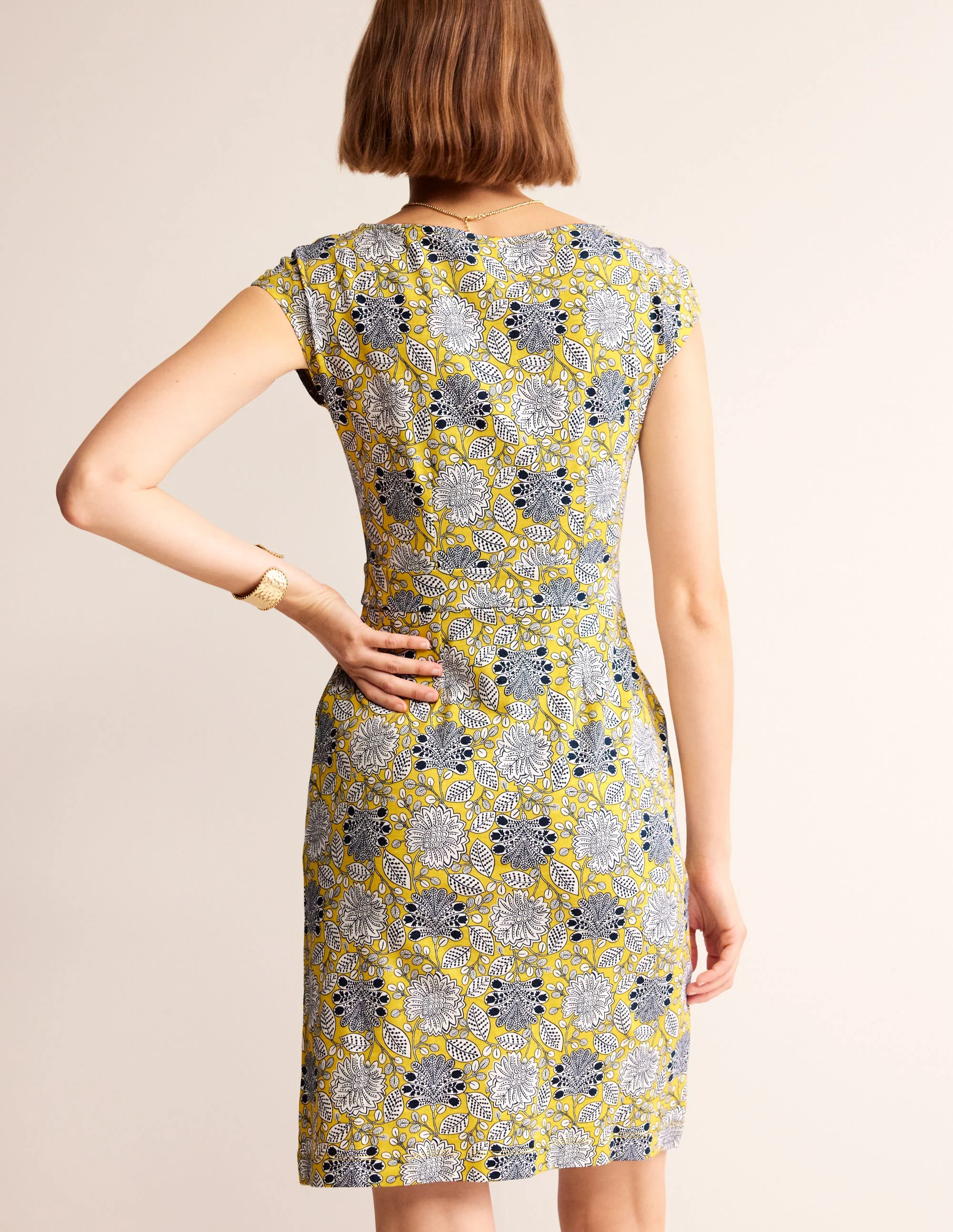 Florrie Jersey Dress-Passion Fruit, Gardenia Swirl - Image 3
