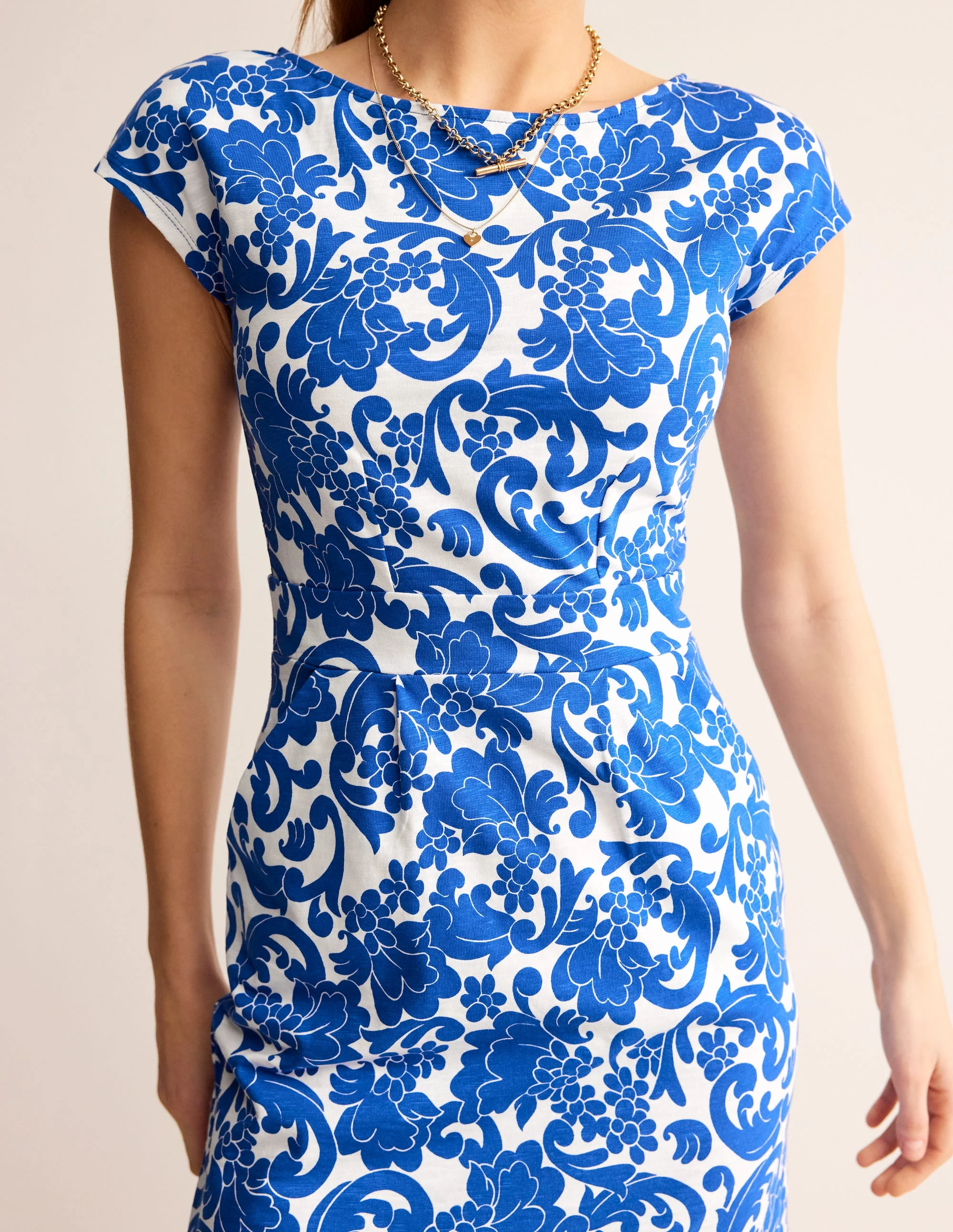 Florrie Jersey Dress-Surf the Web, Opulent Whirl - Image 2
