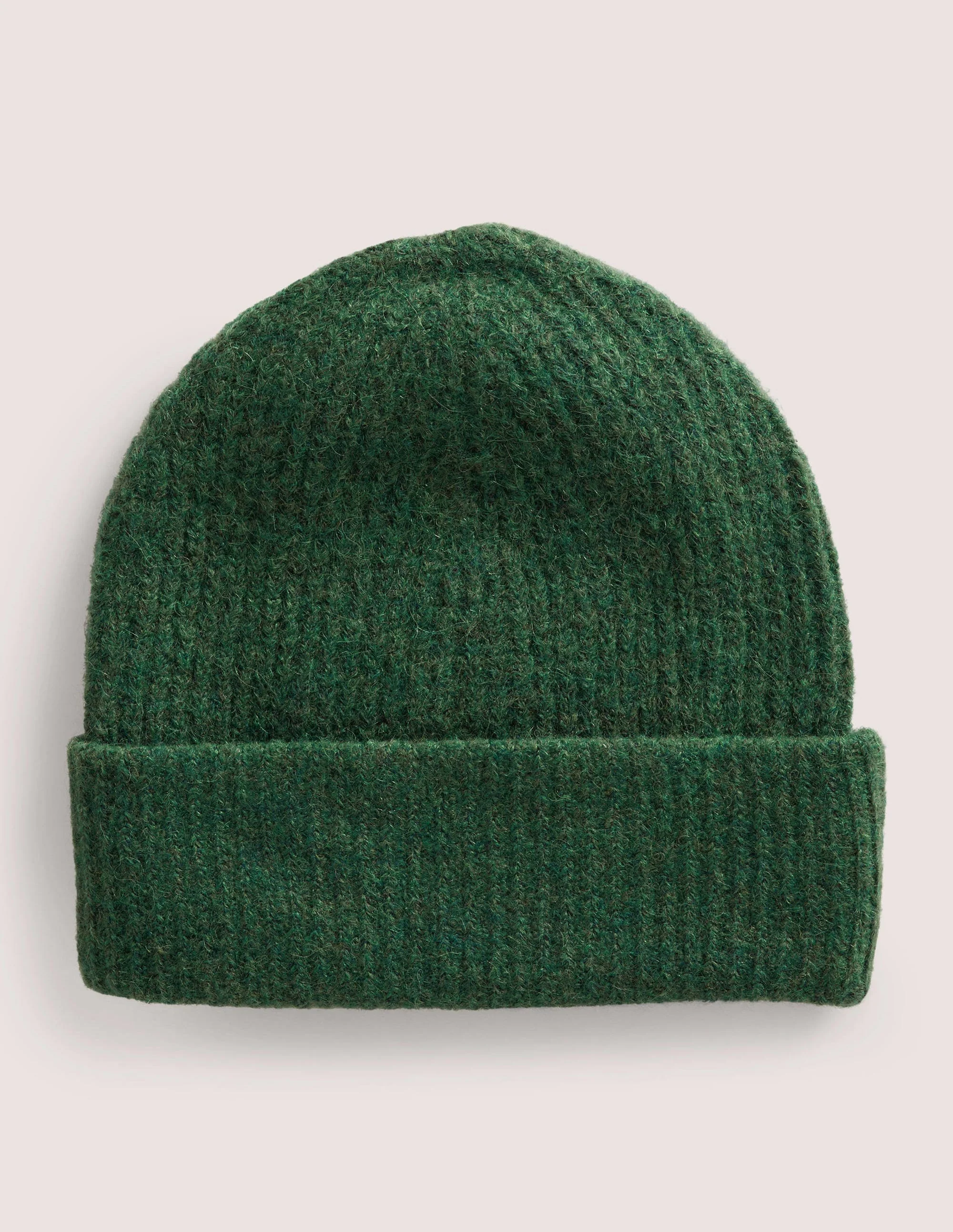 Fluffy Beanie-Hunter Green
