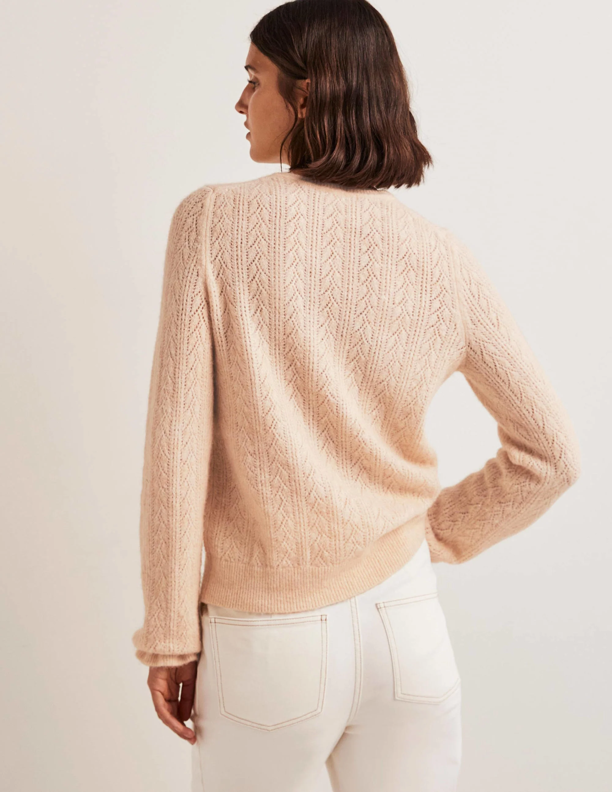 Fluffy Pointelle Sweater-Rope - Image 3