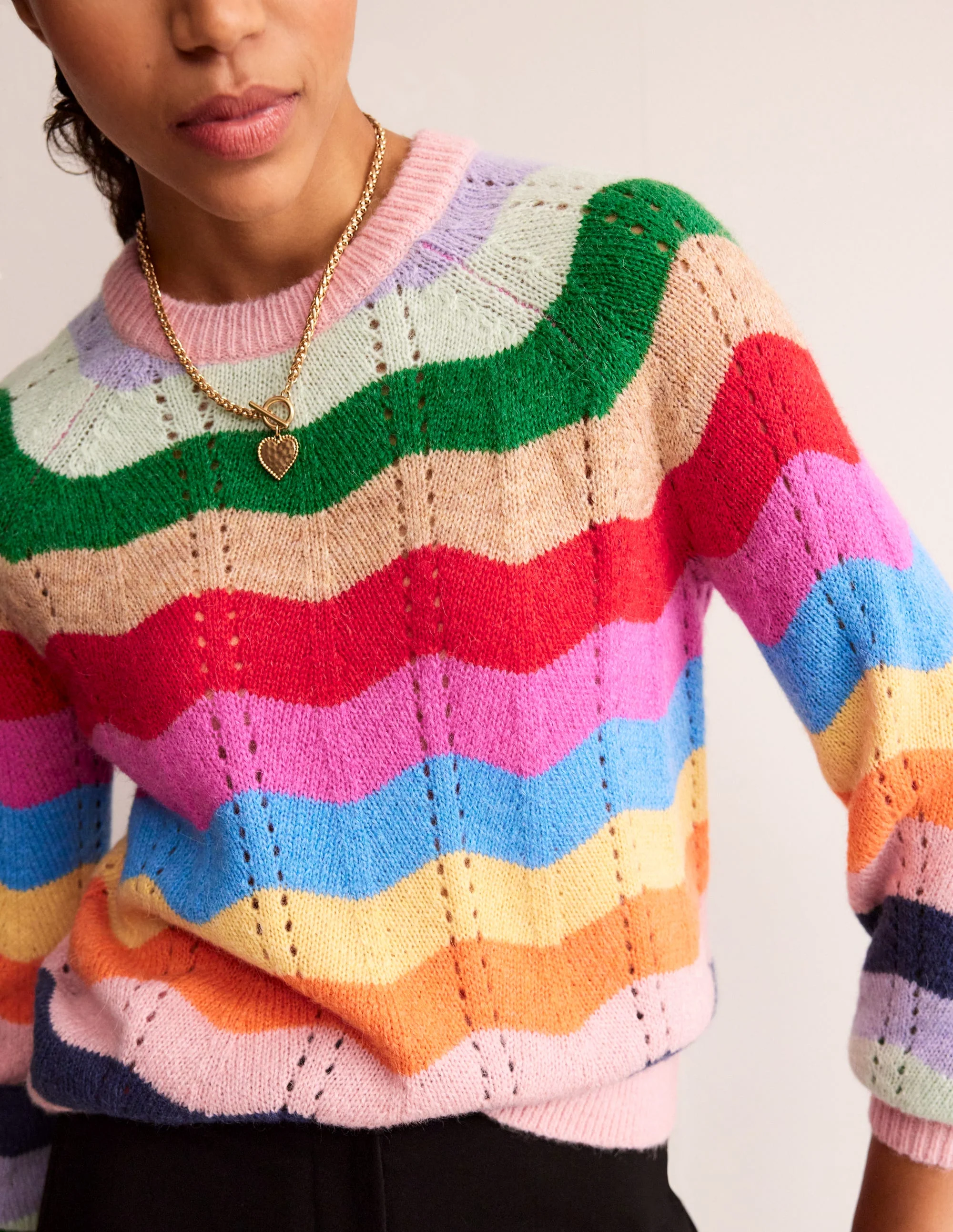 Fluffy Wave Sweater-Multi - Image 2