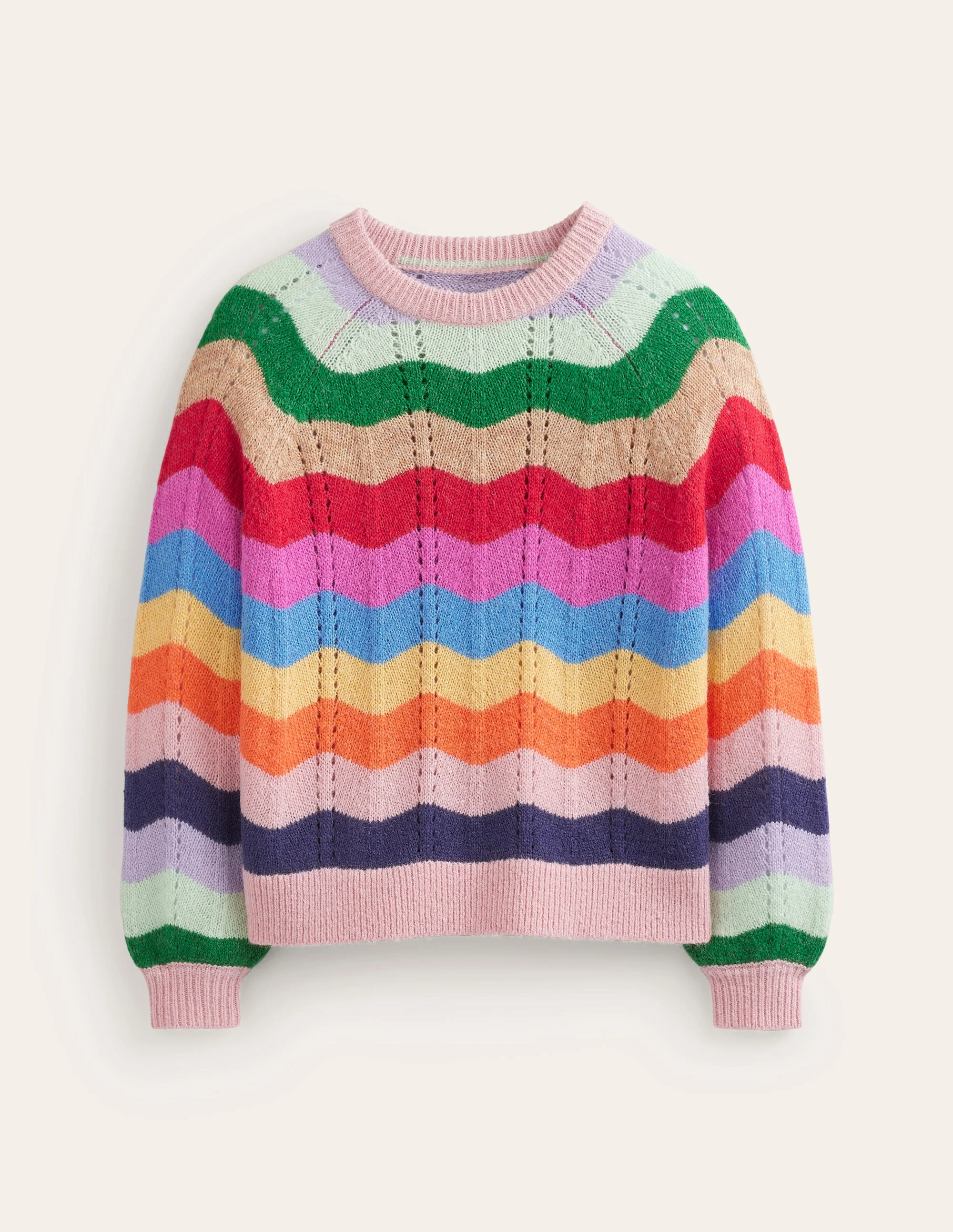 Fluffy Wave Sweater-Multi - Image 6