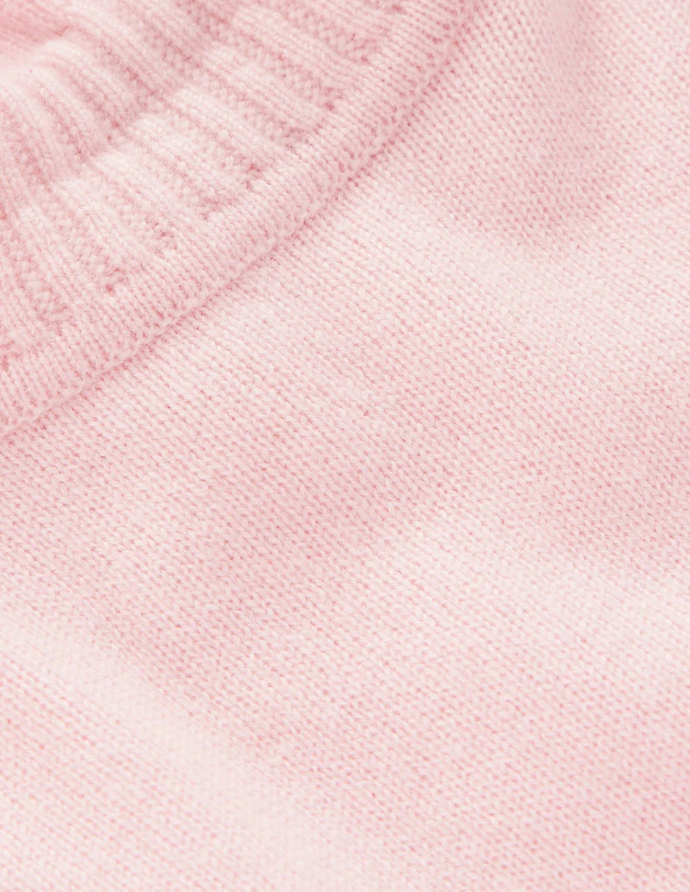 Frill Trim Cashmere Sweater-Chalk Pink - Image 7