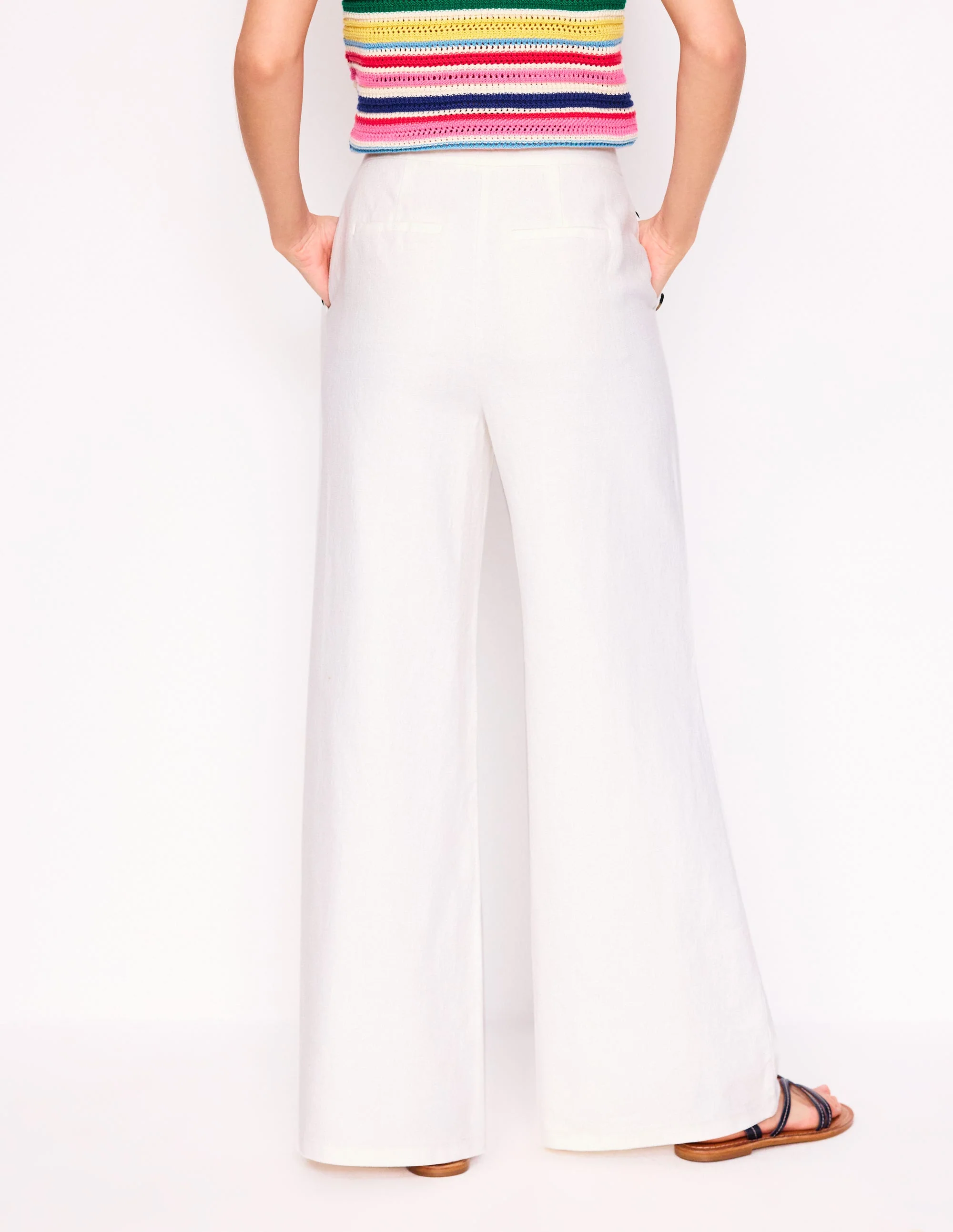 Greenwich Sailor Pants-White - Image 3
