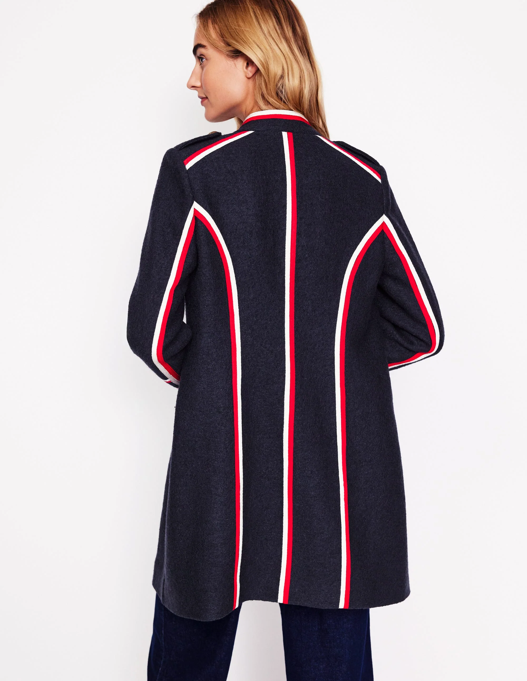 Hamilton Tipped Coat-Tipped Navy - Image 3
