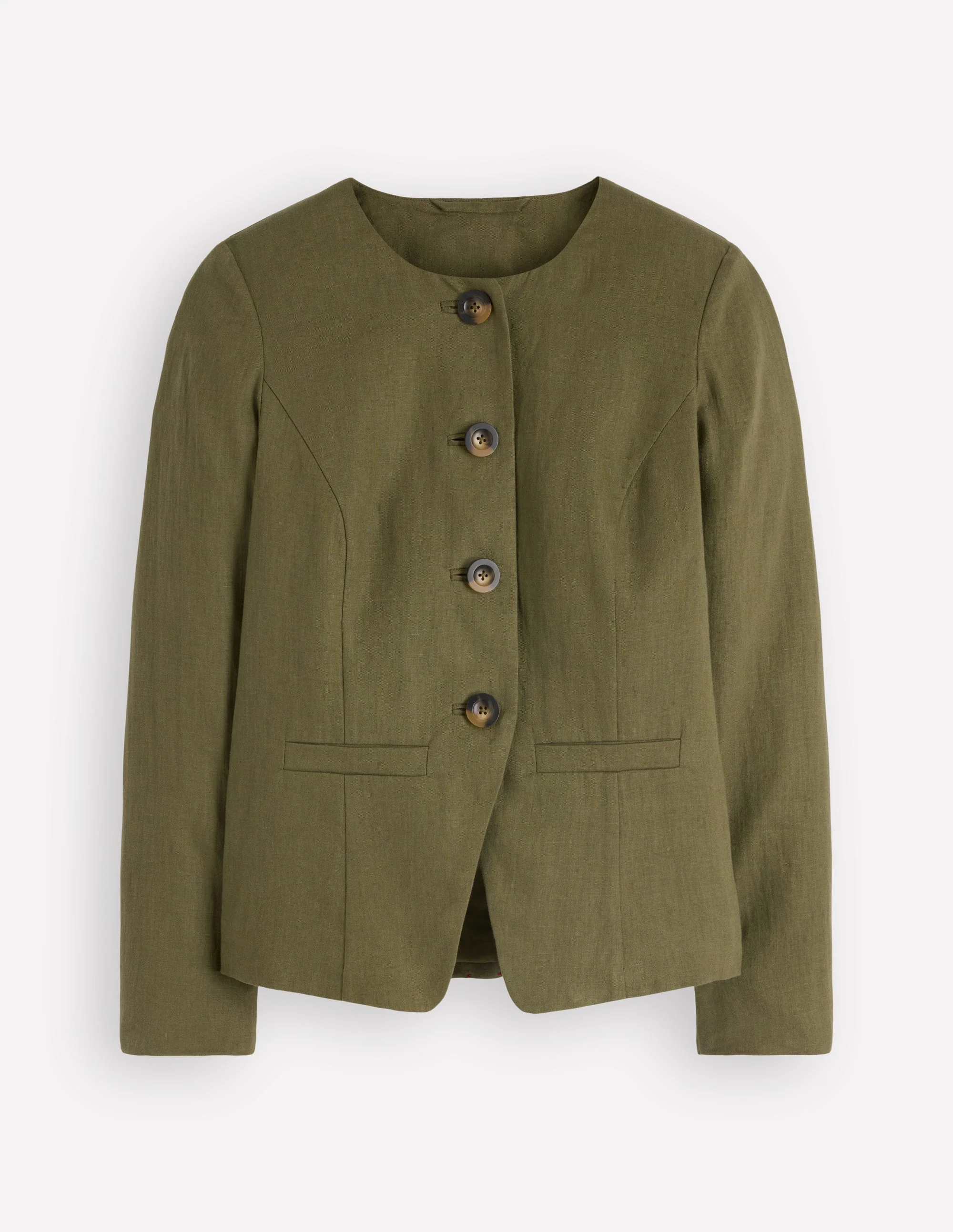 Hampstead Linen Blazer-Woodland Green - Image 6