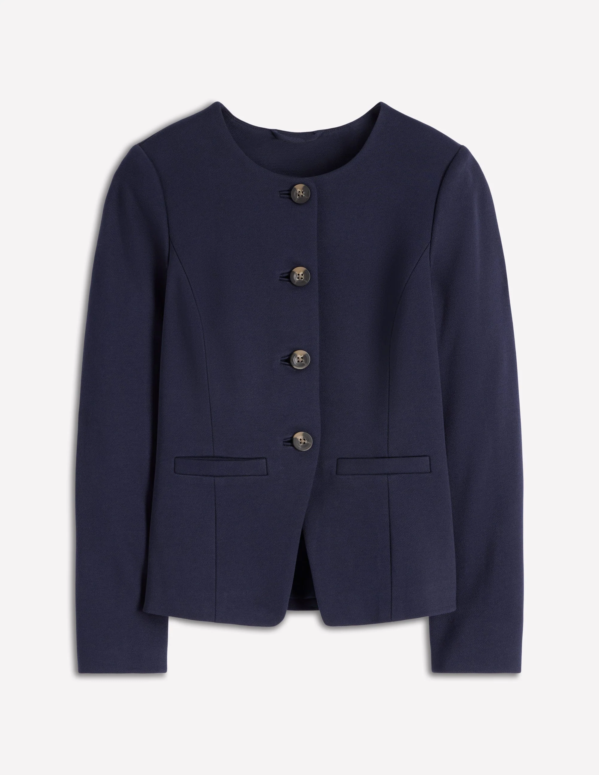 Hampstead Ponte Twill Blazer-Navy - Image 6