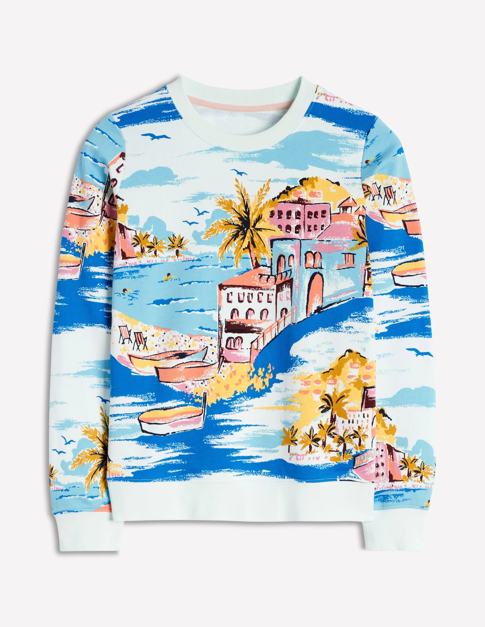 Hannah Printed Sweatshirt-Multi, Paradise Bay - Image 7