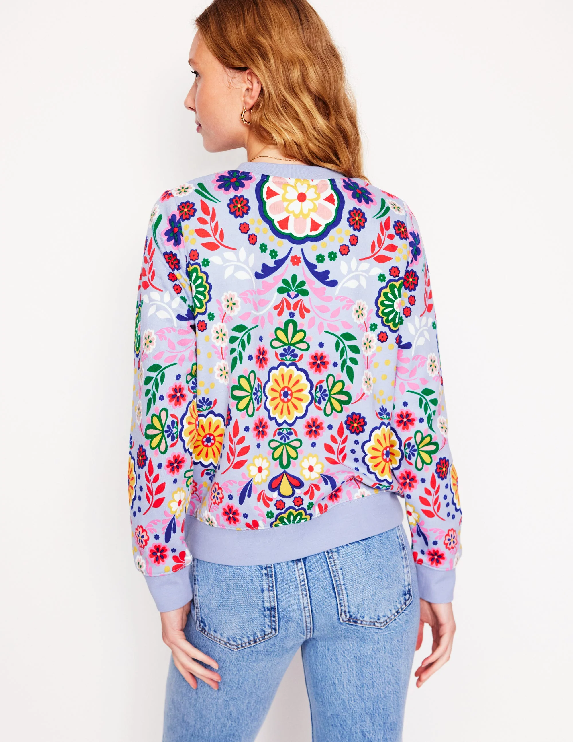 Hannah Printed Sweatshirt-Structured Meadow - Image 3