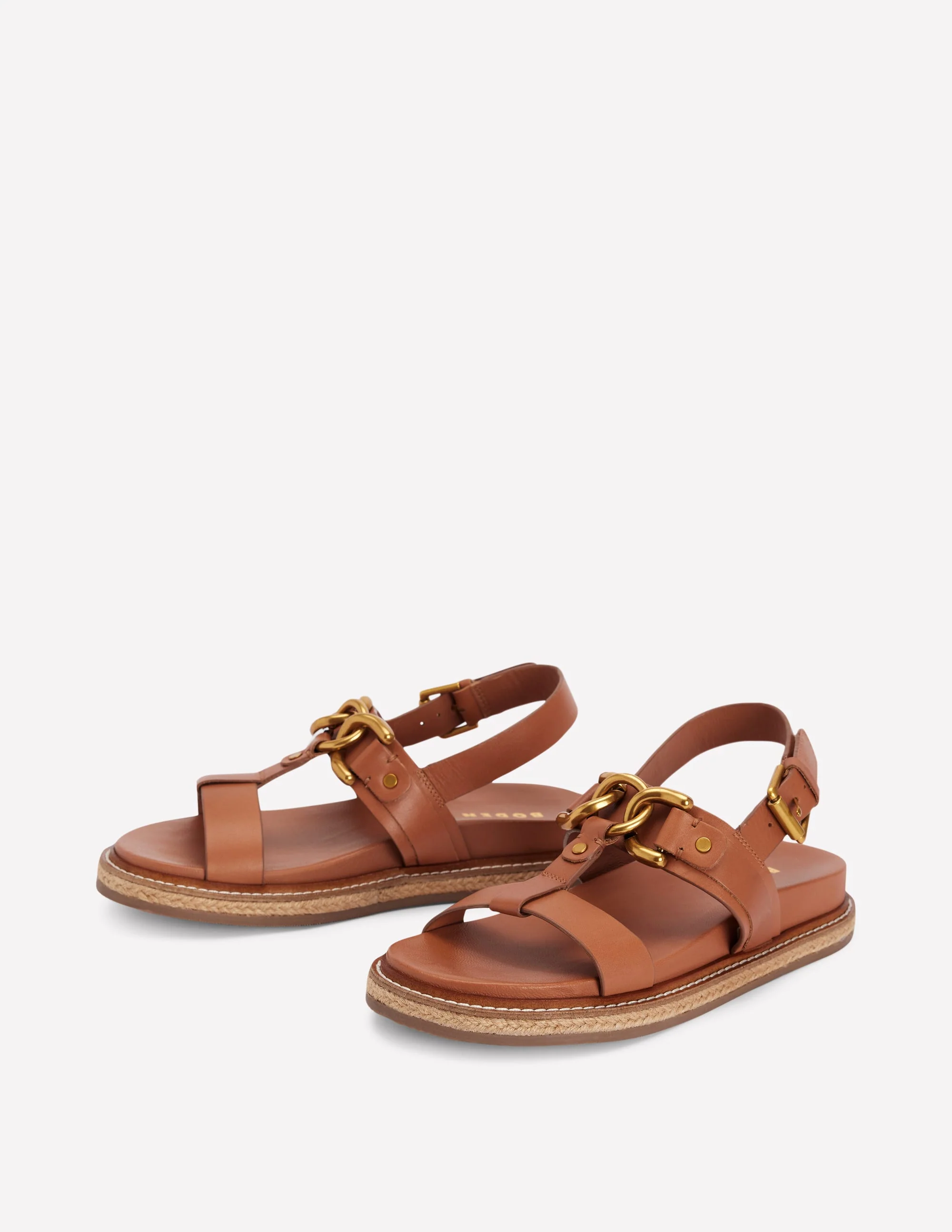 Hardware Detail Footbed Sandal-Tan - Image 3