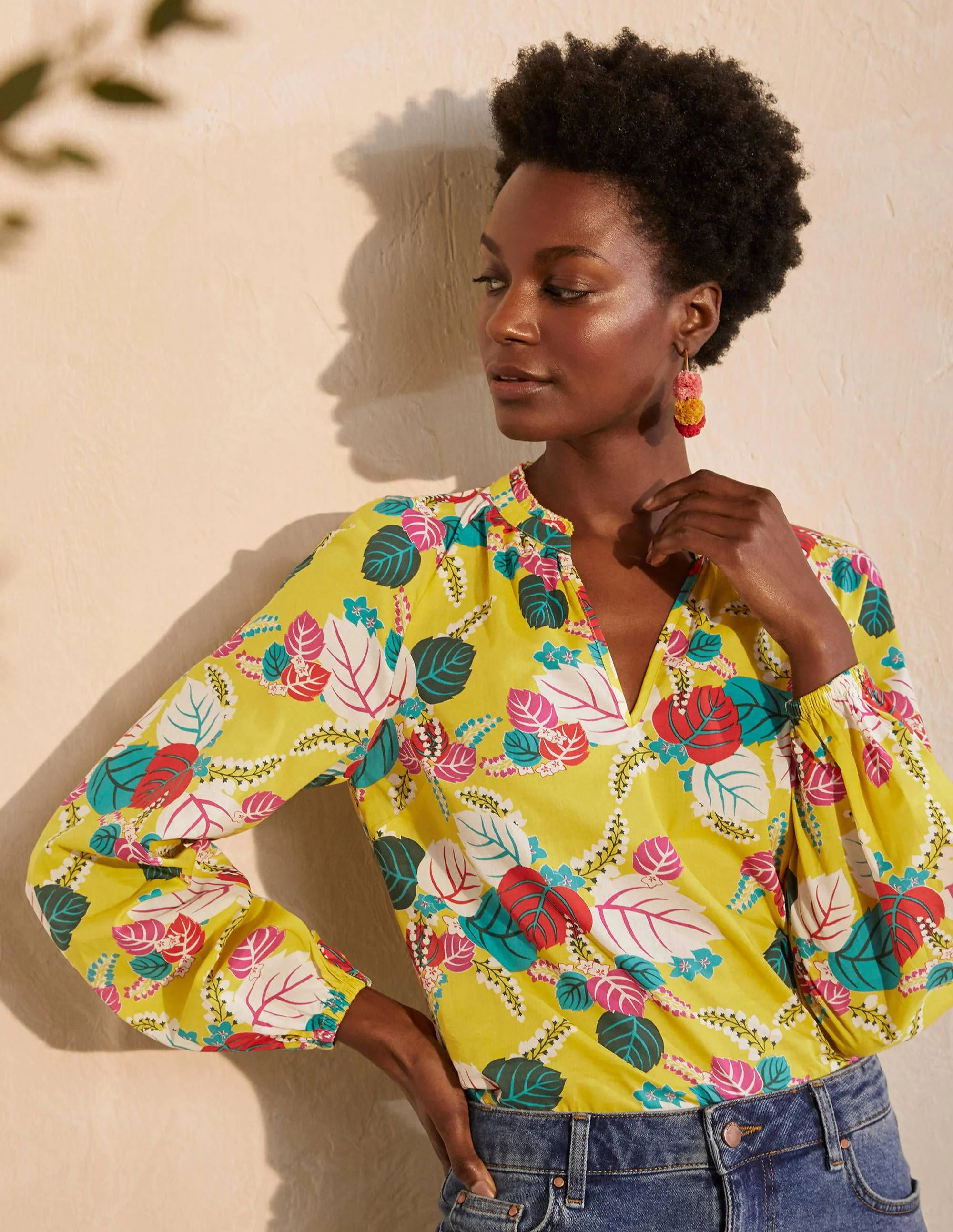Heather Top-Daffodil, Holiday Tropic