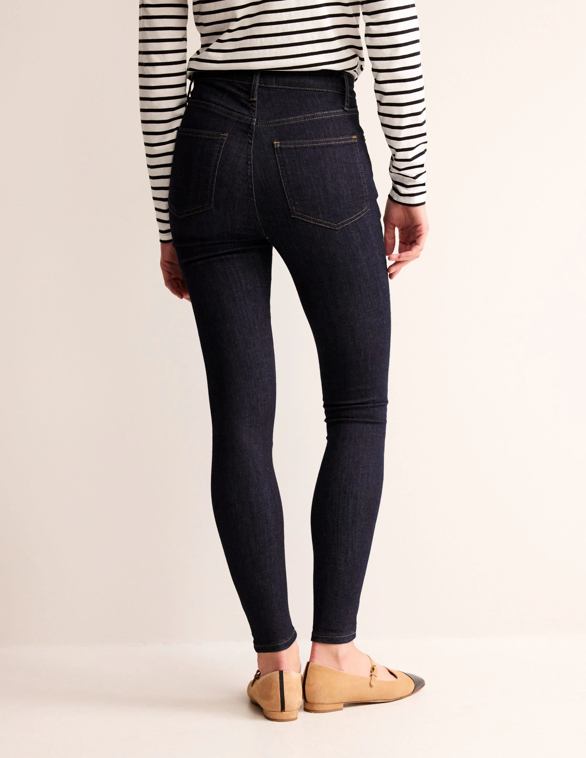 High Rise Skinny Jeans-Indigo - Image 3