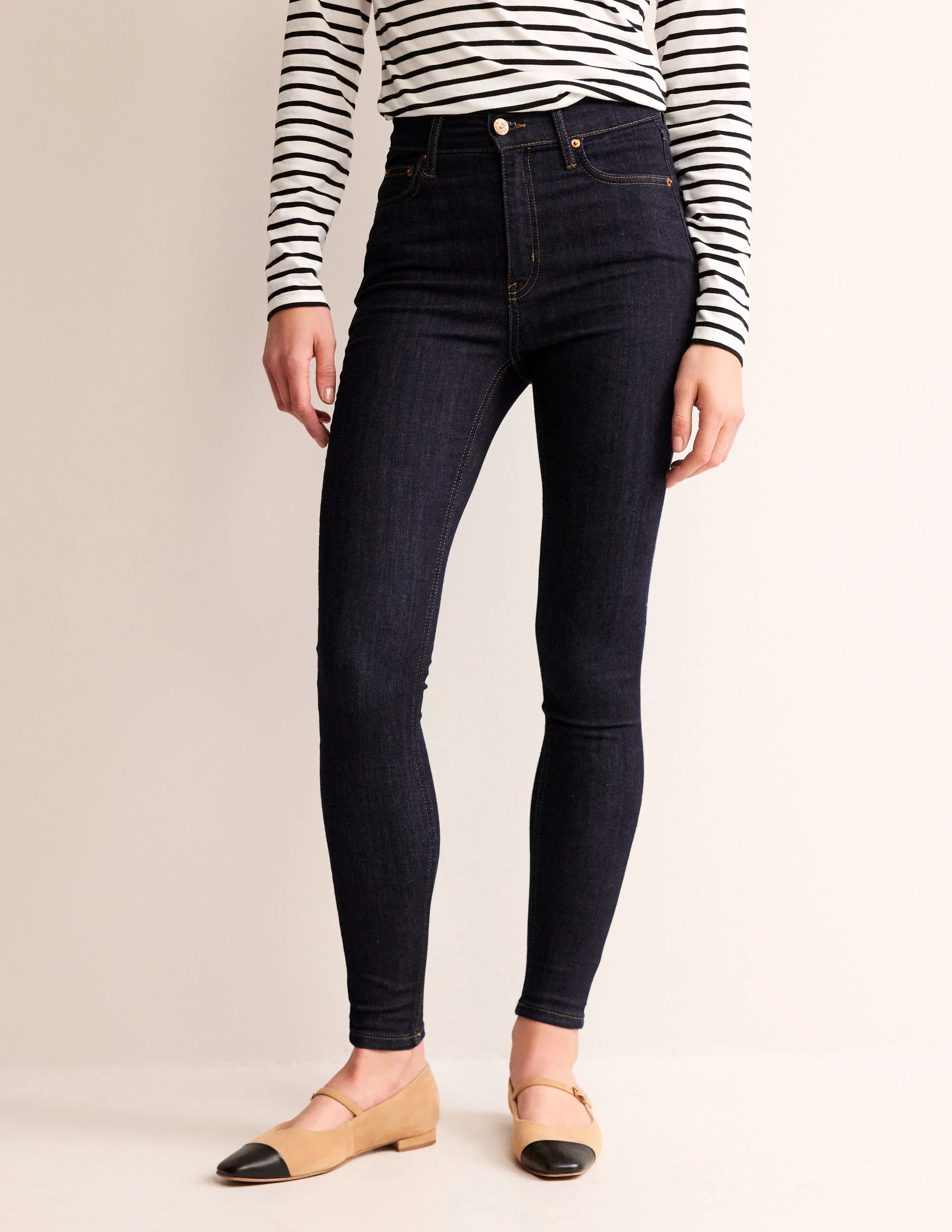 High Rise Skinny Jeans-Indigo - Image 4
