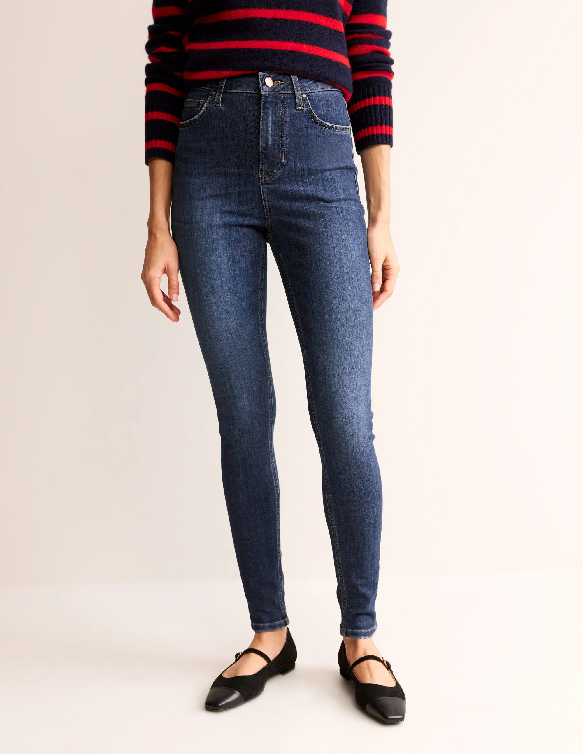 High Rise Skinny Jeans-Mid Vintage - Image 4