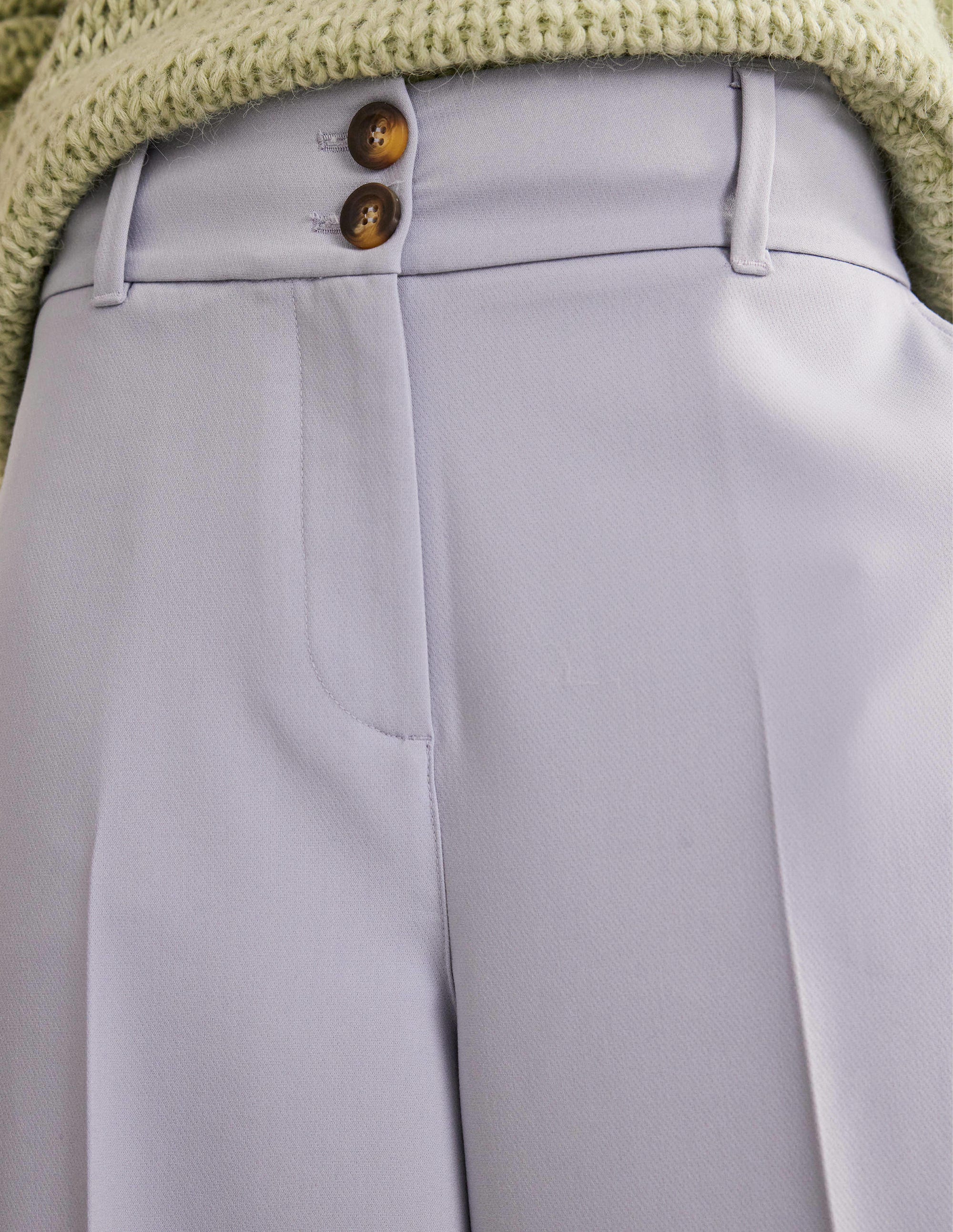High Rise Wide Leg Pants-Blue Blizzard - Image 5