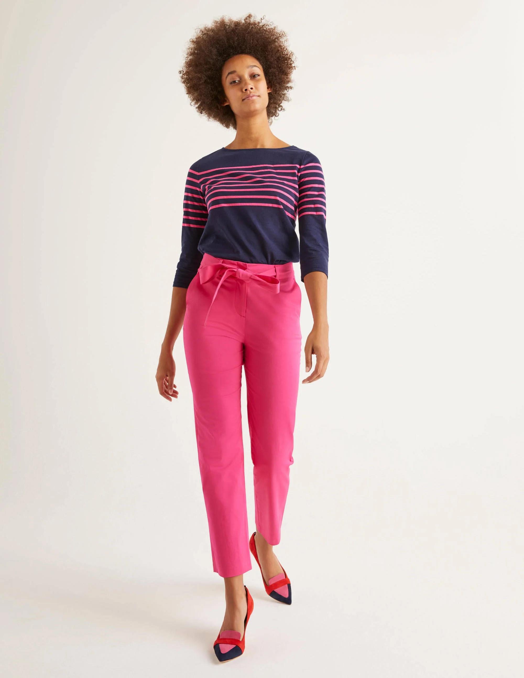 Highbury Tie Waist Pants-Pop Pansy - Image 2