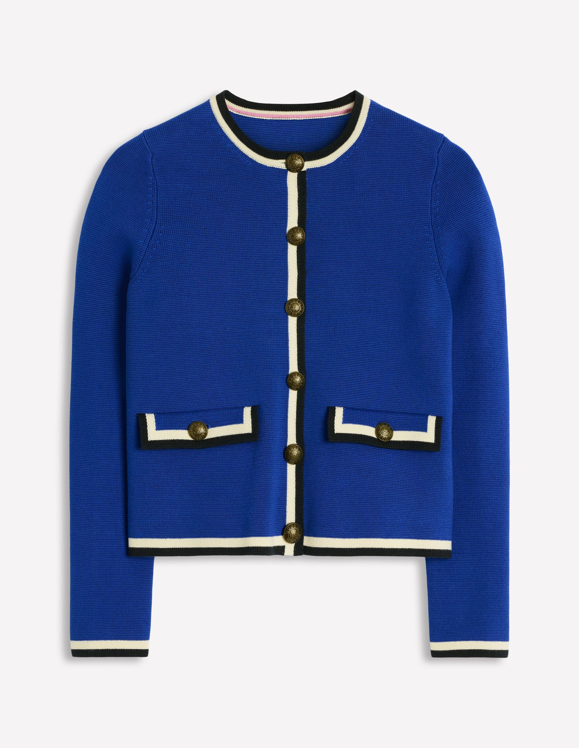 Holly Knitted Jacket-Bright Blue - Image 4