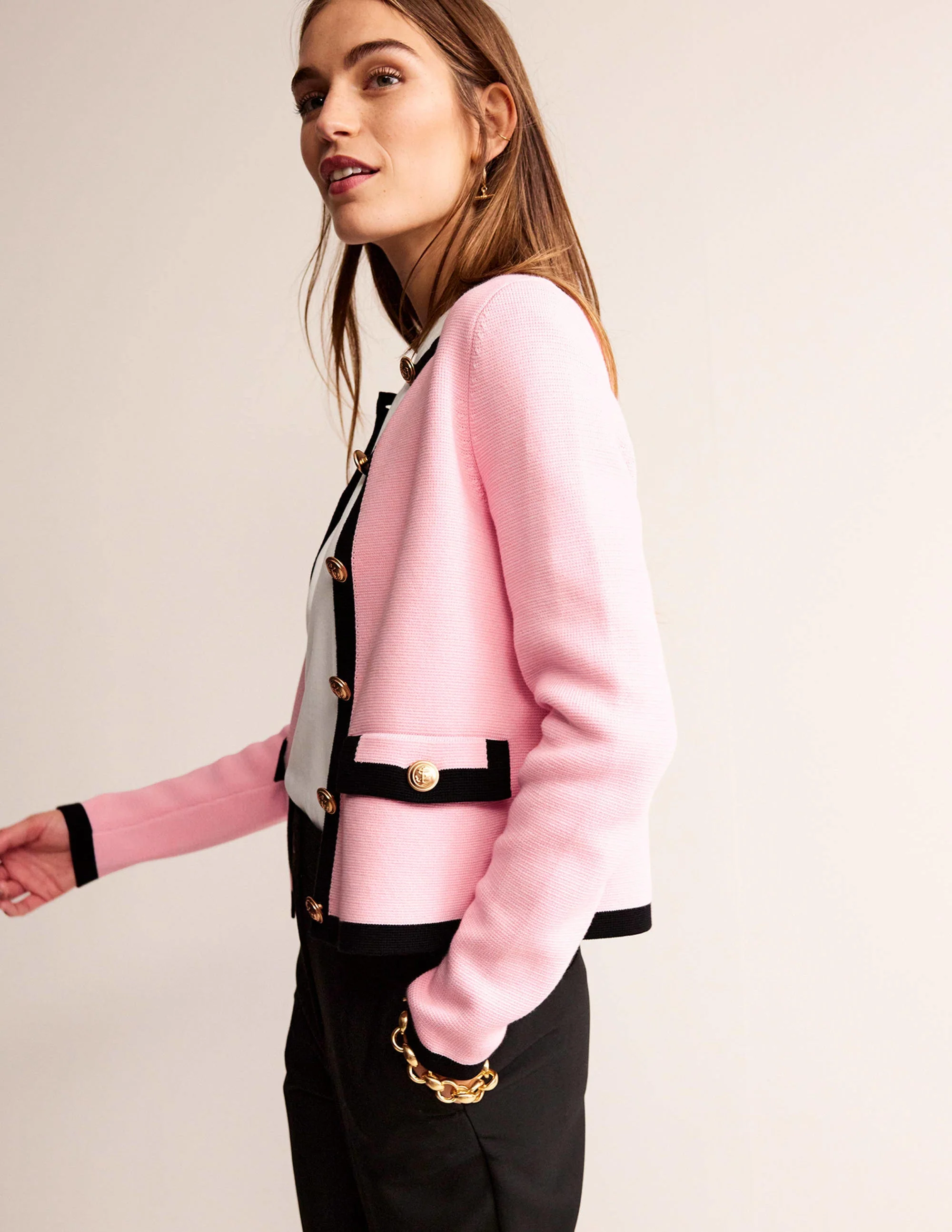 Holly Knitted Jacket-Spring Blossom Pink - Image 5