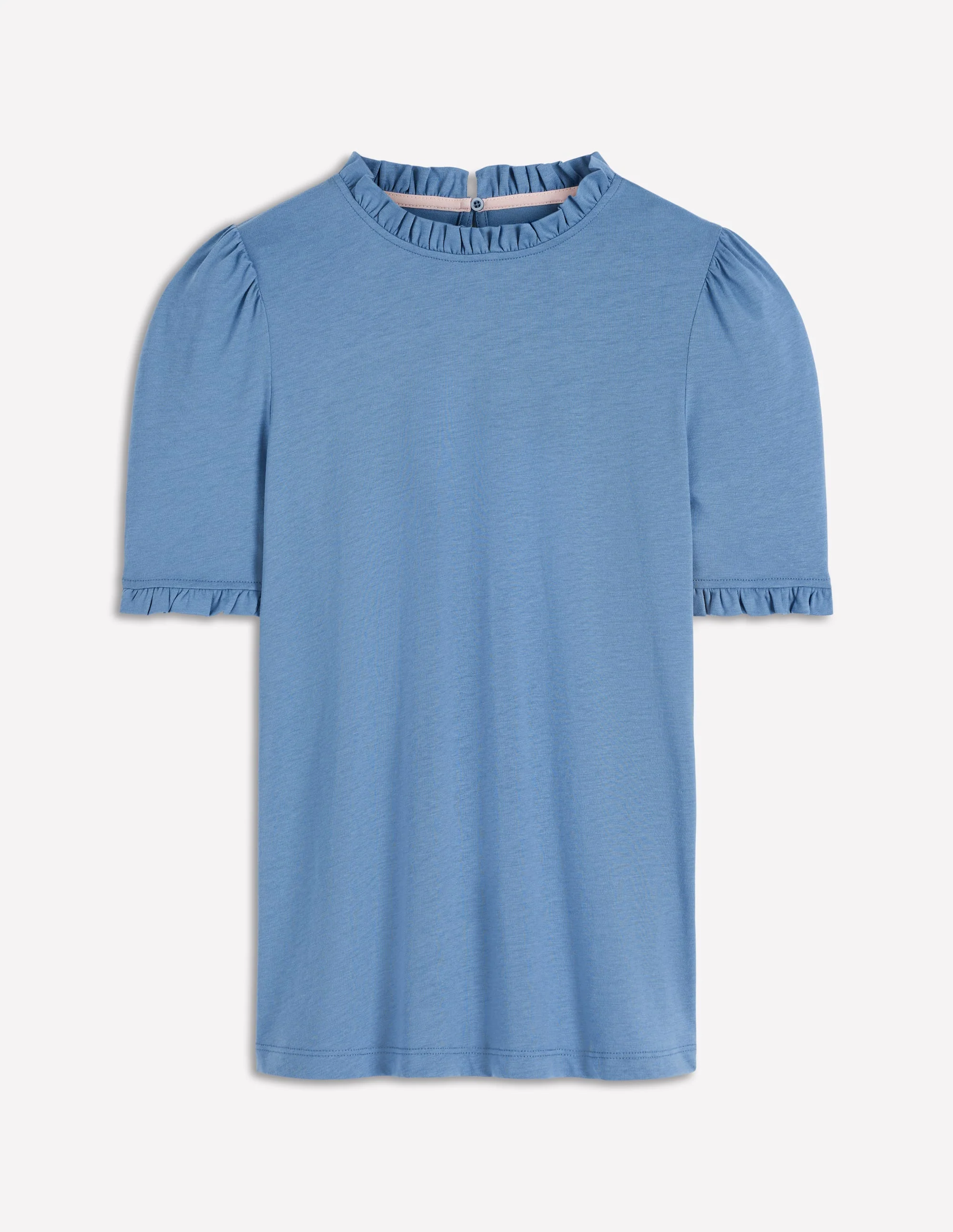 Imi Supersoft Frill T-shirt-Captains Blue - Image 7