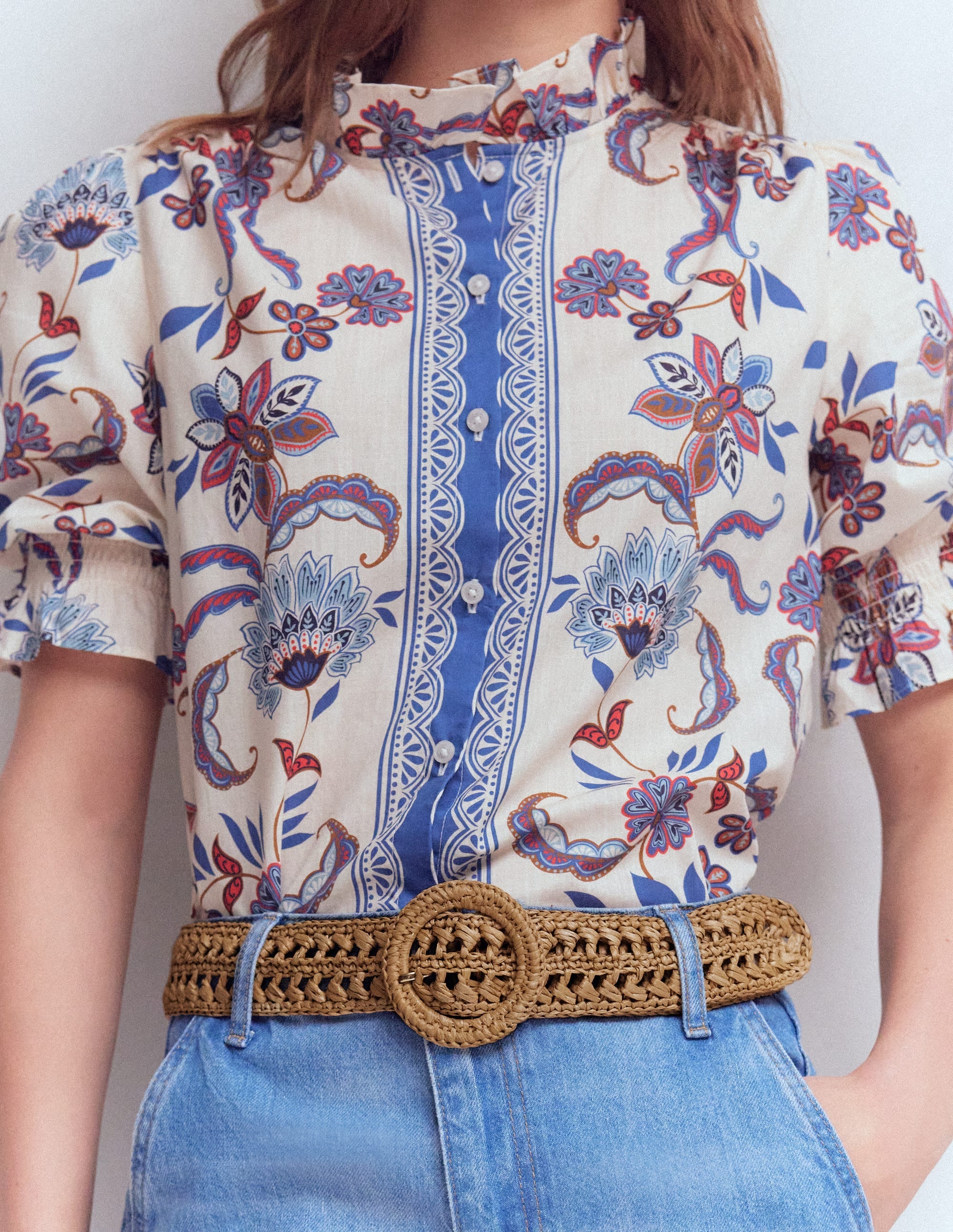 Interest Raffia Belt-Natural - Image 2