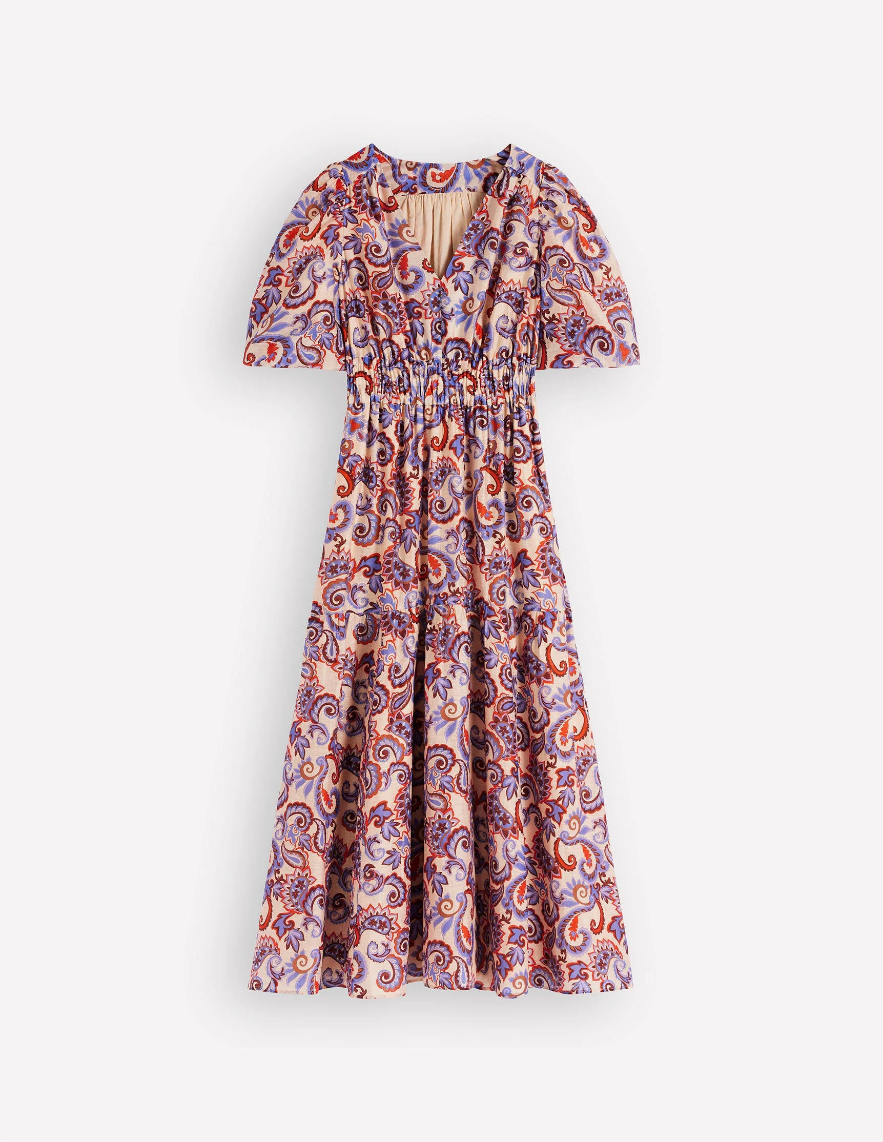 Irene Occasion Dress-Almond Milk, Paisley - Image 5
