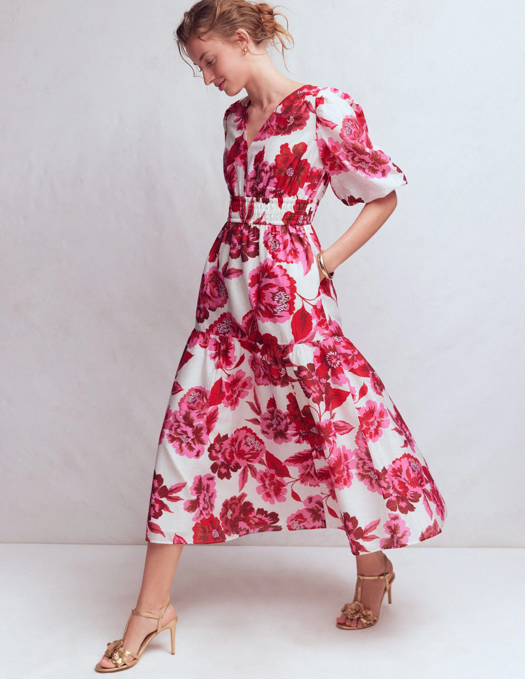 Irene Occasion Dress-Pink Opulent Blossom - Image 4