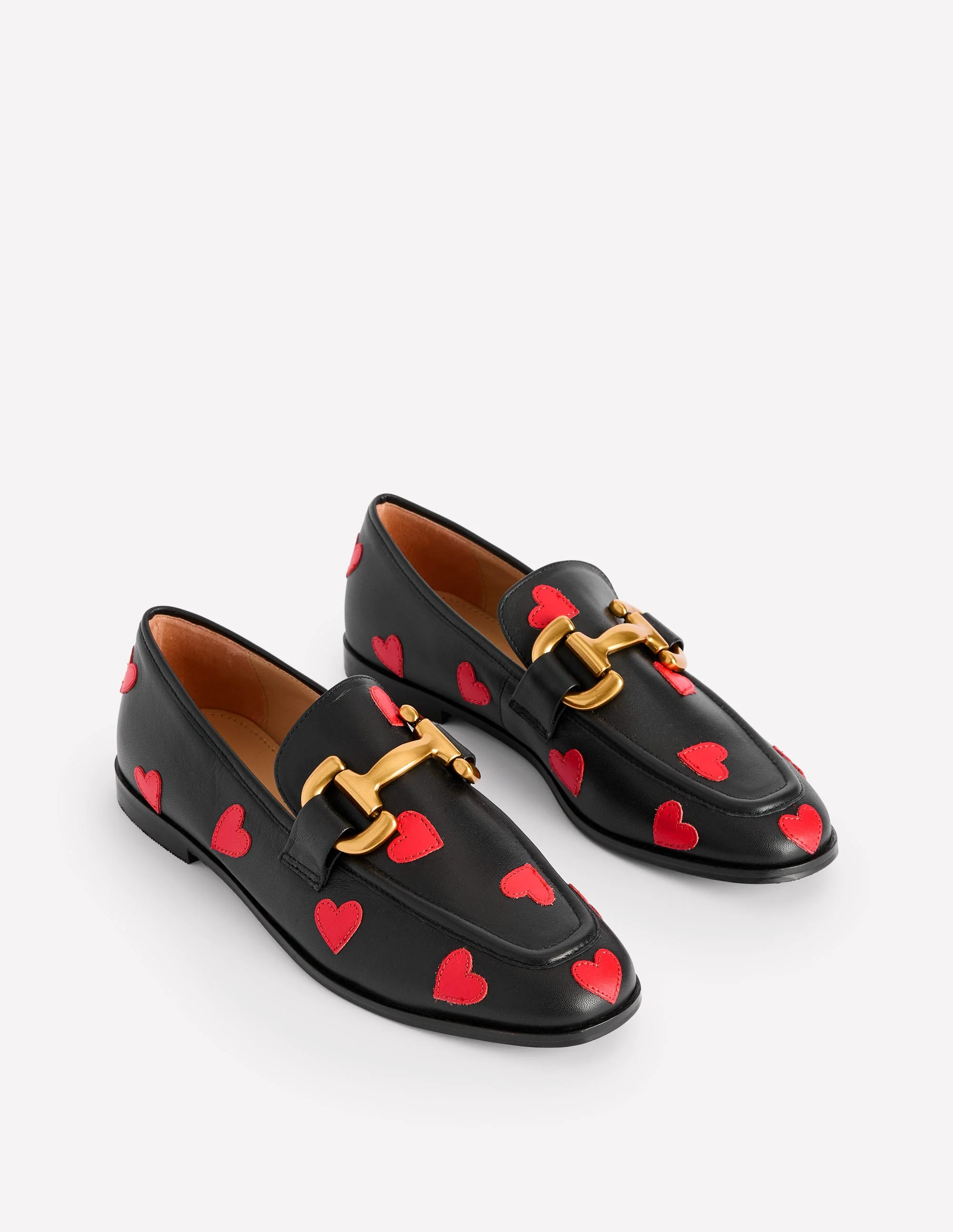 Iris Snaffle Loafers-Black Hearts - Image 3