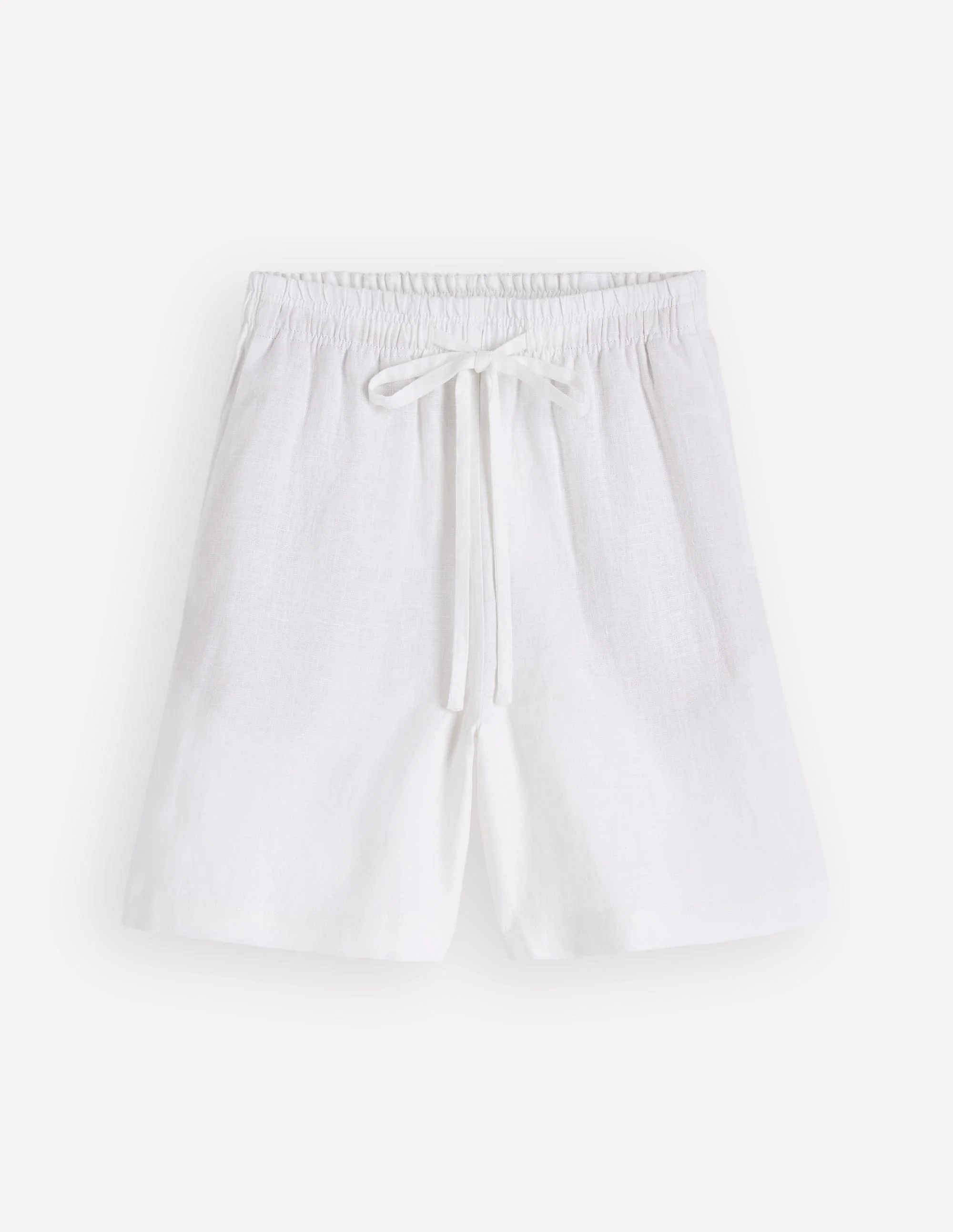 Islington Linen Shorts-White - Image 6