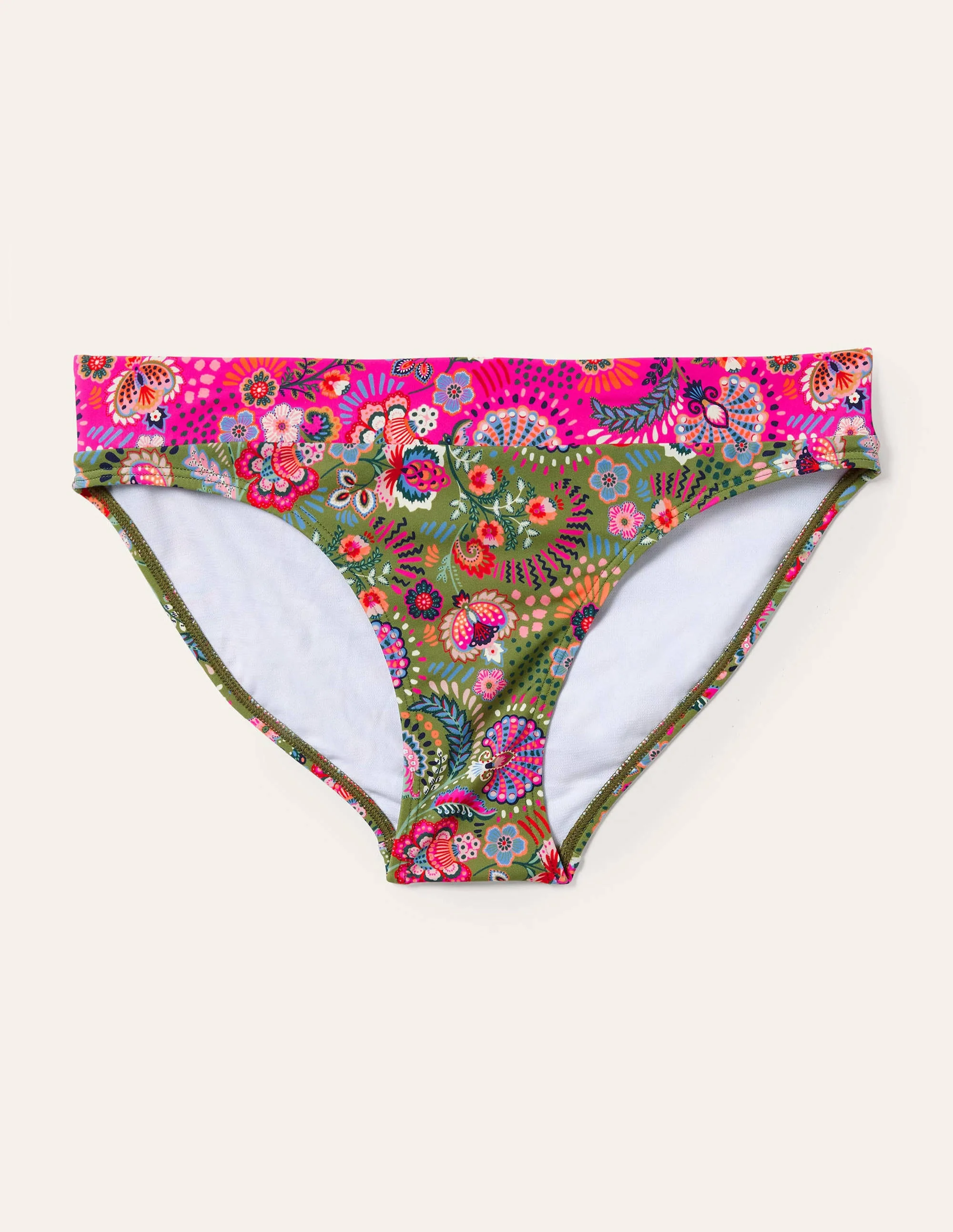 Ithaca Panel Bikini Bottoms-Pea, Decorative Meadow - Image 5