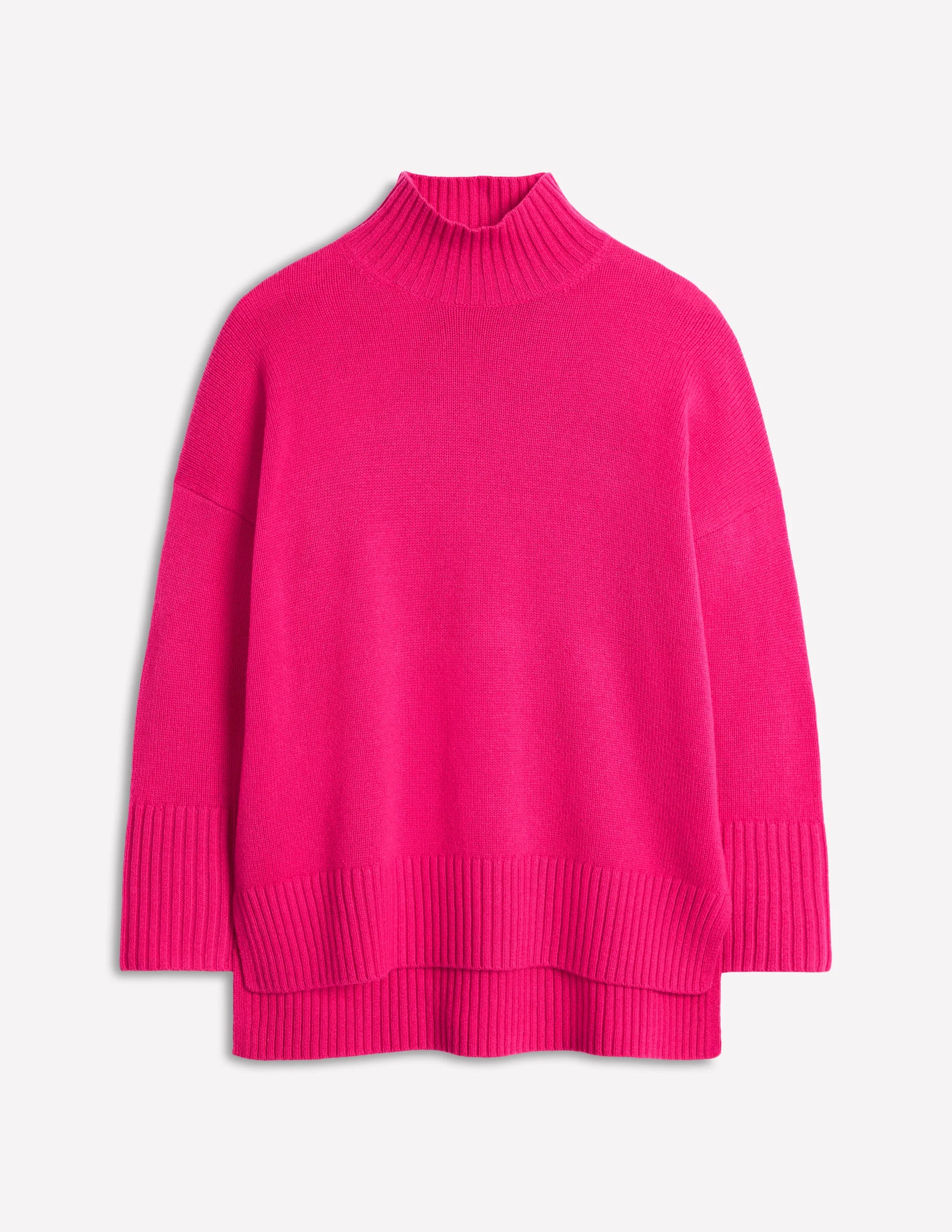 Jessica Oversized Sweater-Bright Pink - Image 8