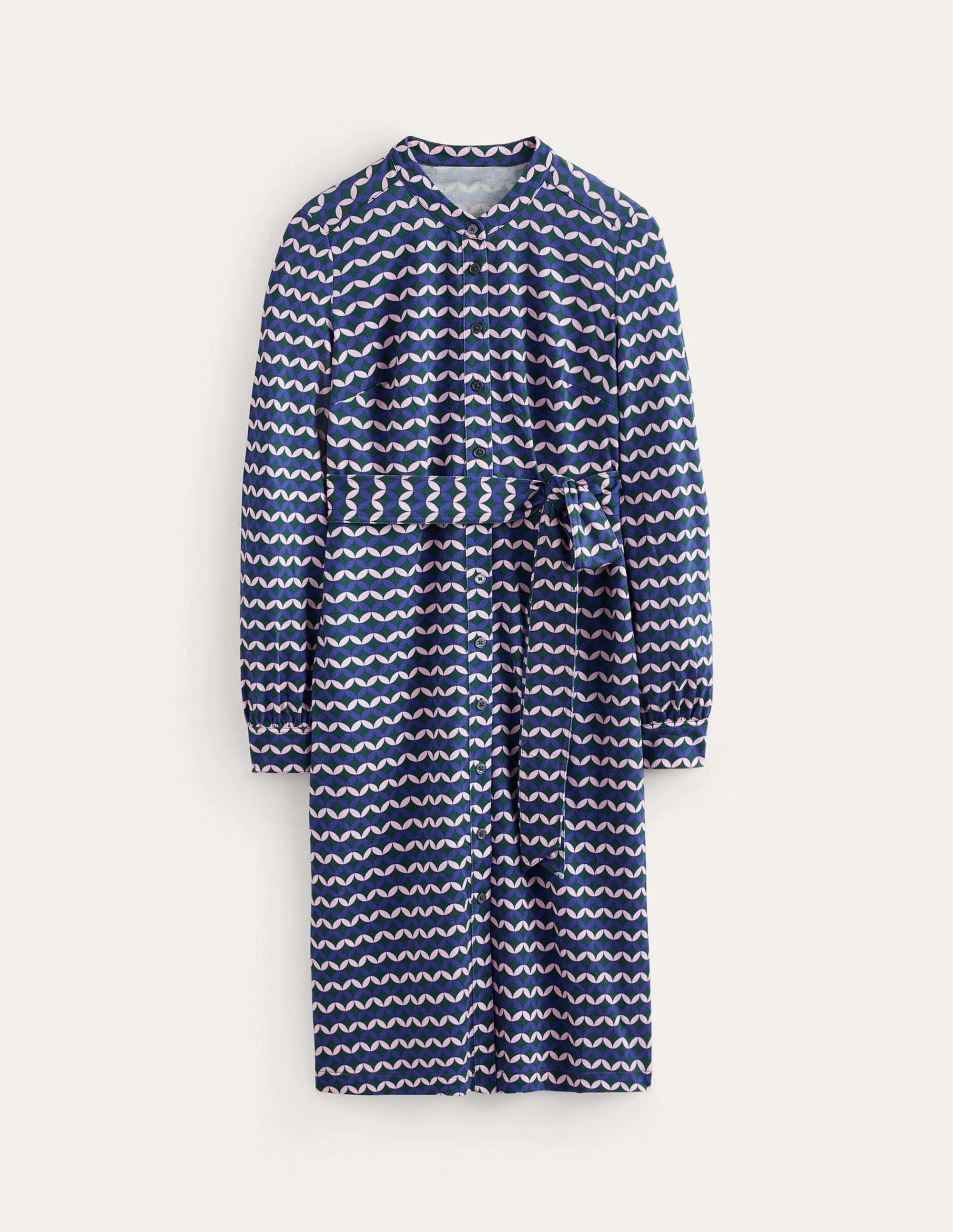 Julia Jersey Shirt Dress-Surf the Web, Diamond Terrace - Image 5