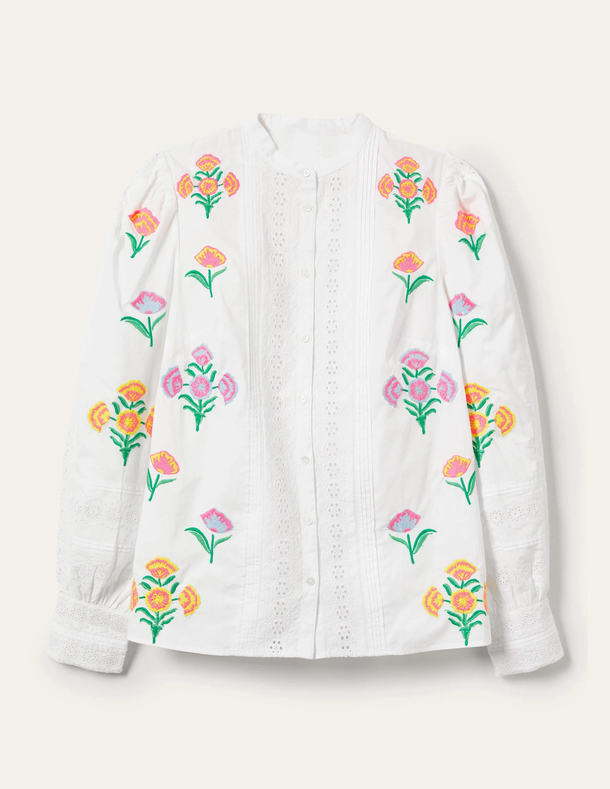Julianne Embroidered Blouse-Ivory Embroidery - Image 11