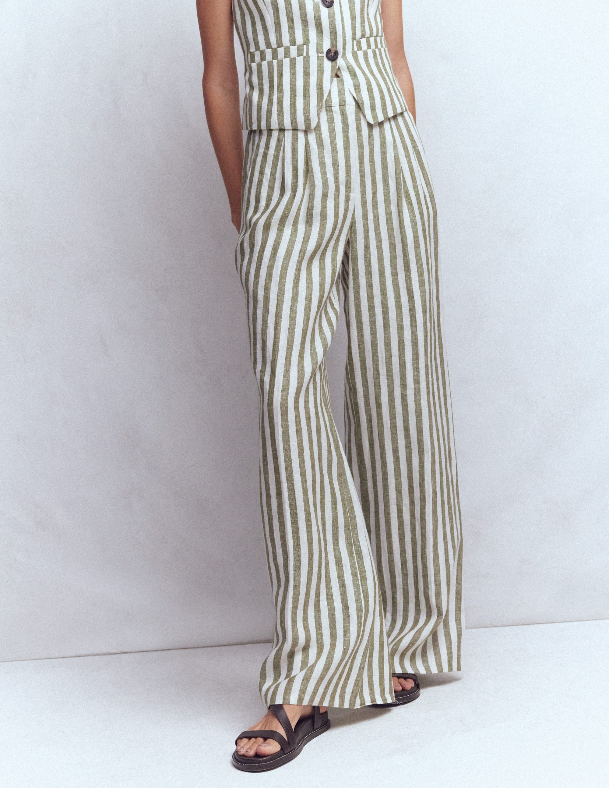 Kensington Linen Pants-Mayfly Stripe - Image 4