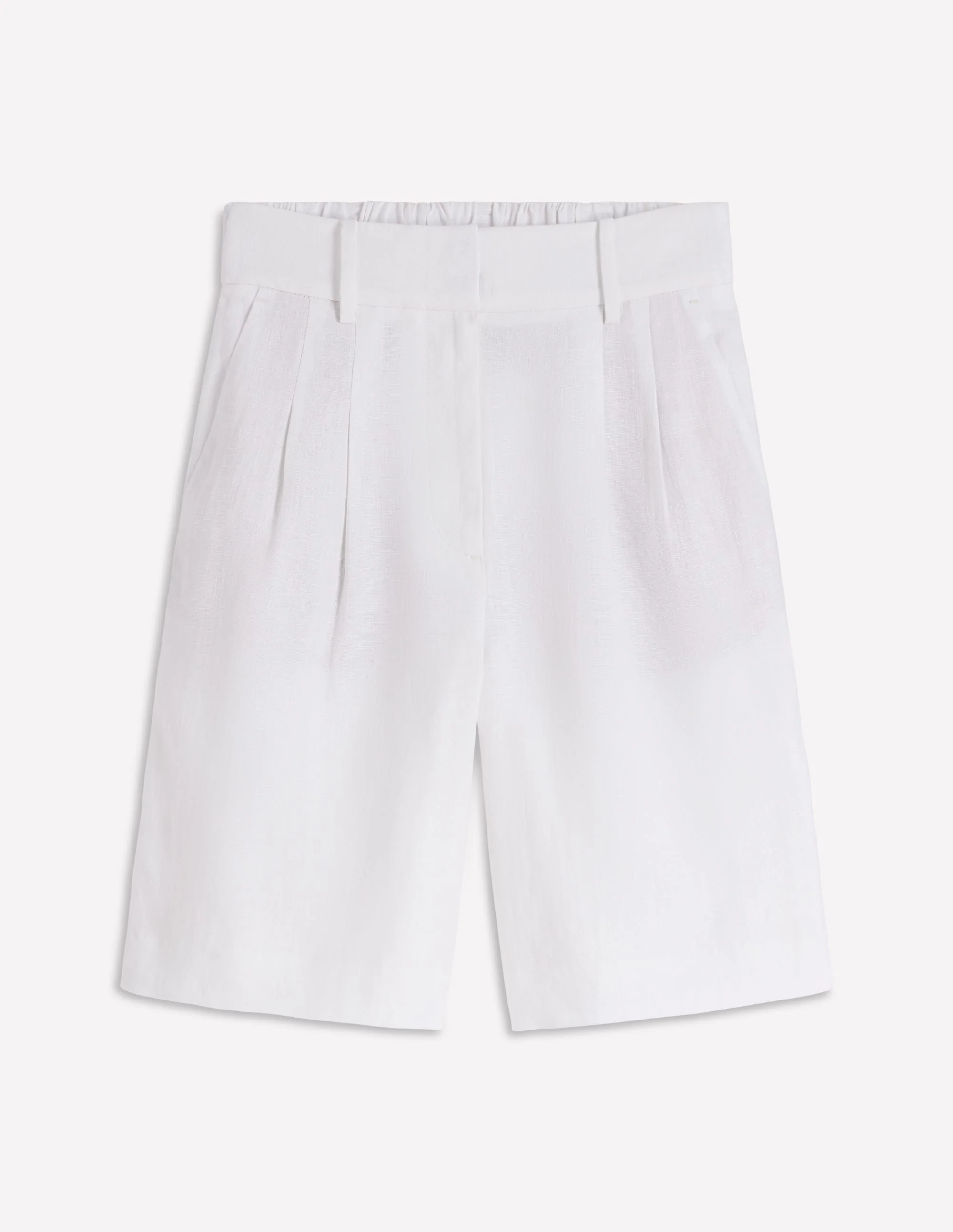 Kensington Linen Shorts-White - Image 6