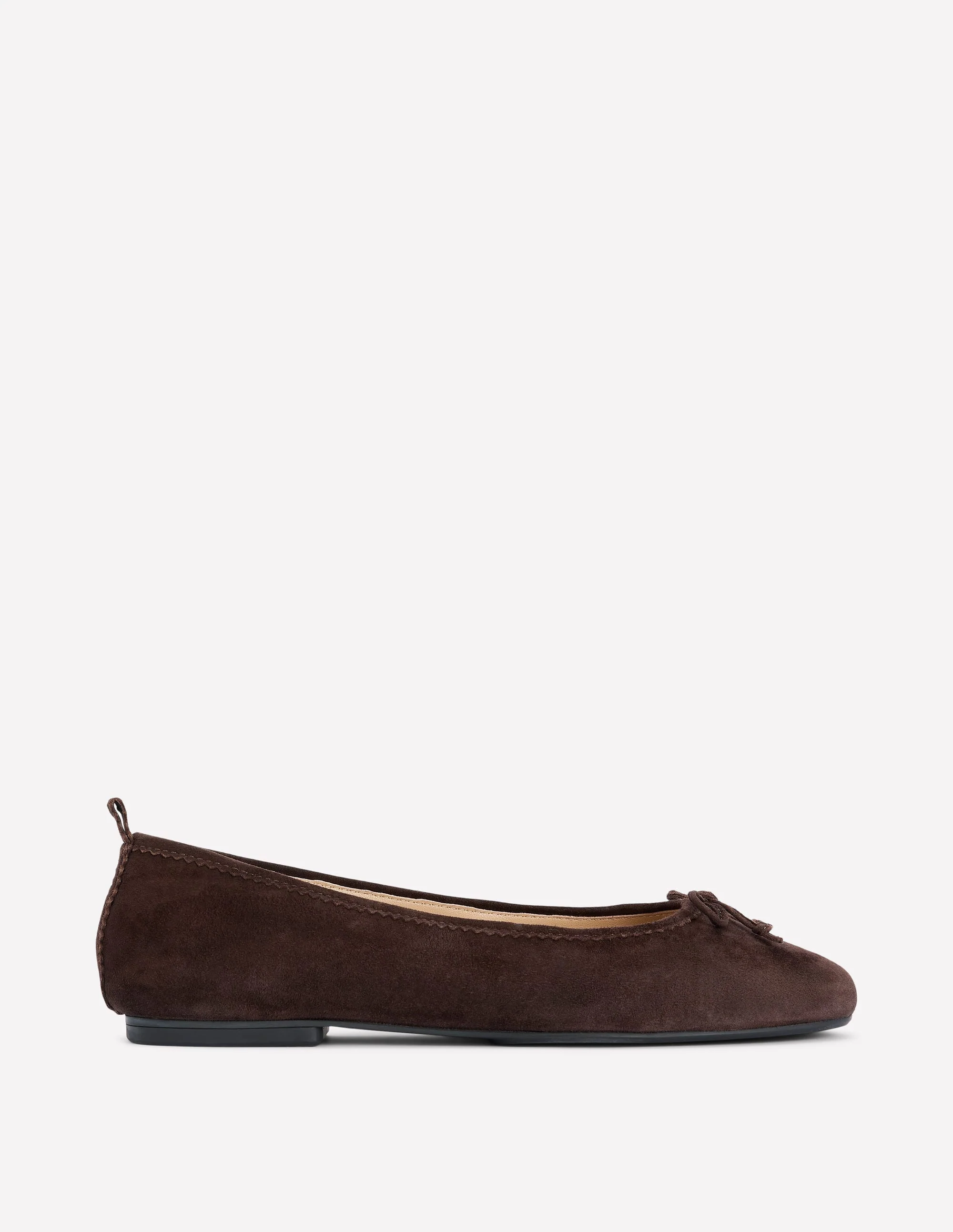 Kitty Flexi Sole Ballet Flats-Chocolate