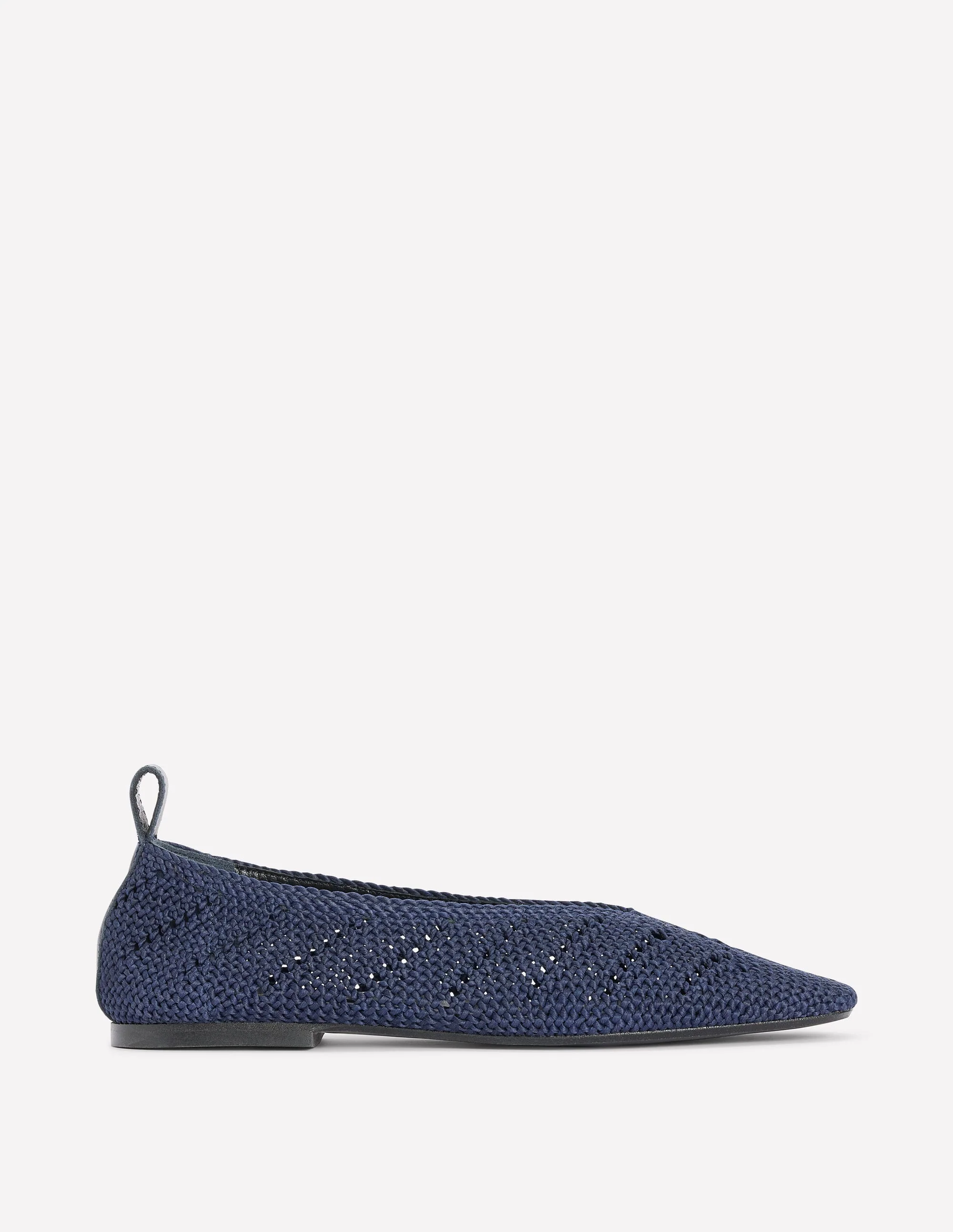 Knitted Ballet Flats-Navy - Image 2