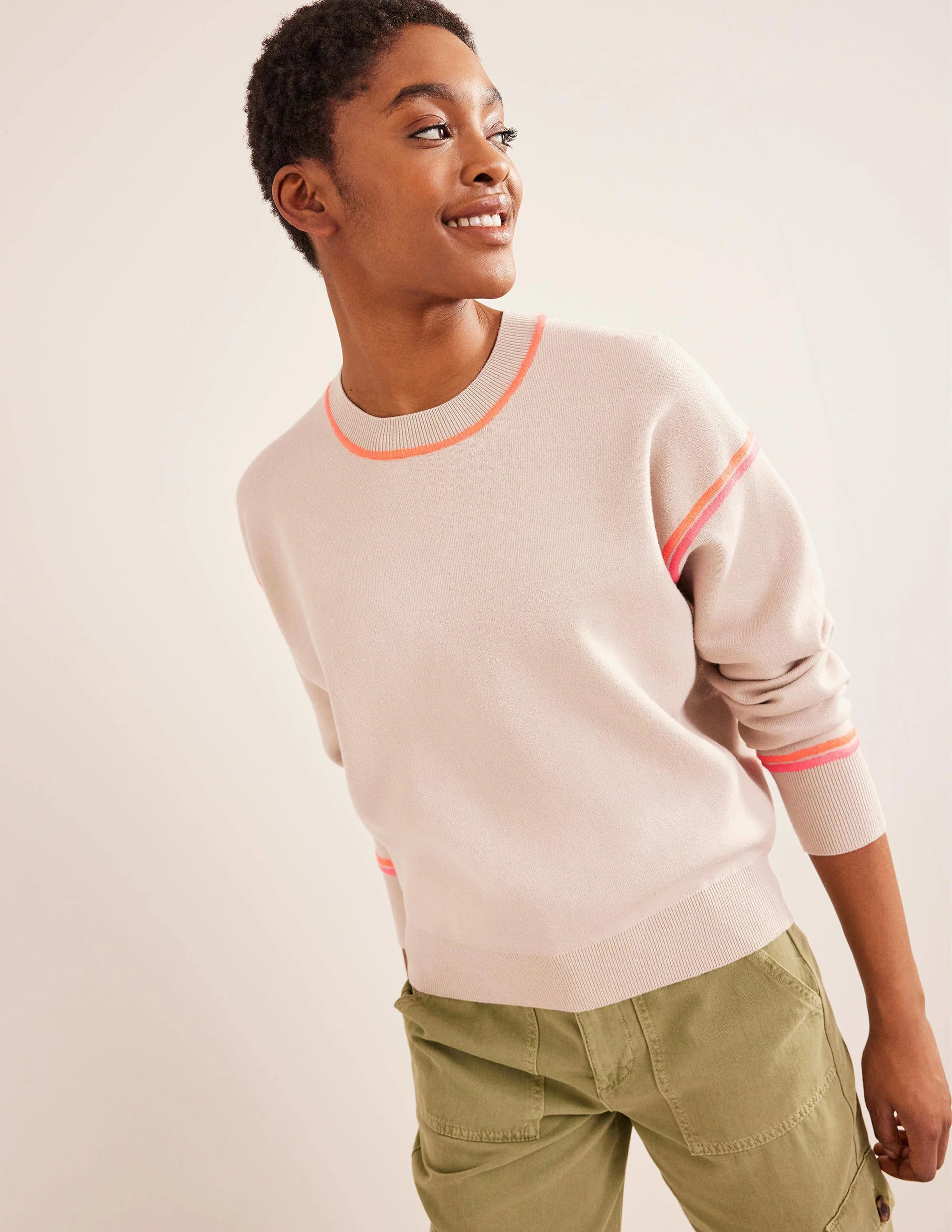 Knitted Sweatshirt-Chinchilla Melange