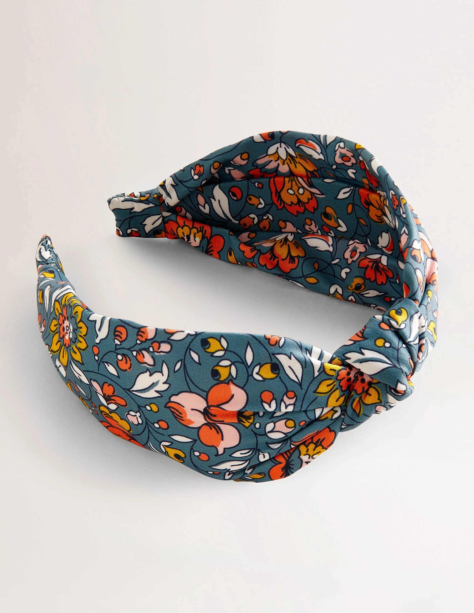 Knotted Headband-Mid Blue, Botanic Meadow