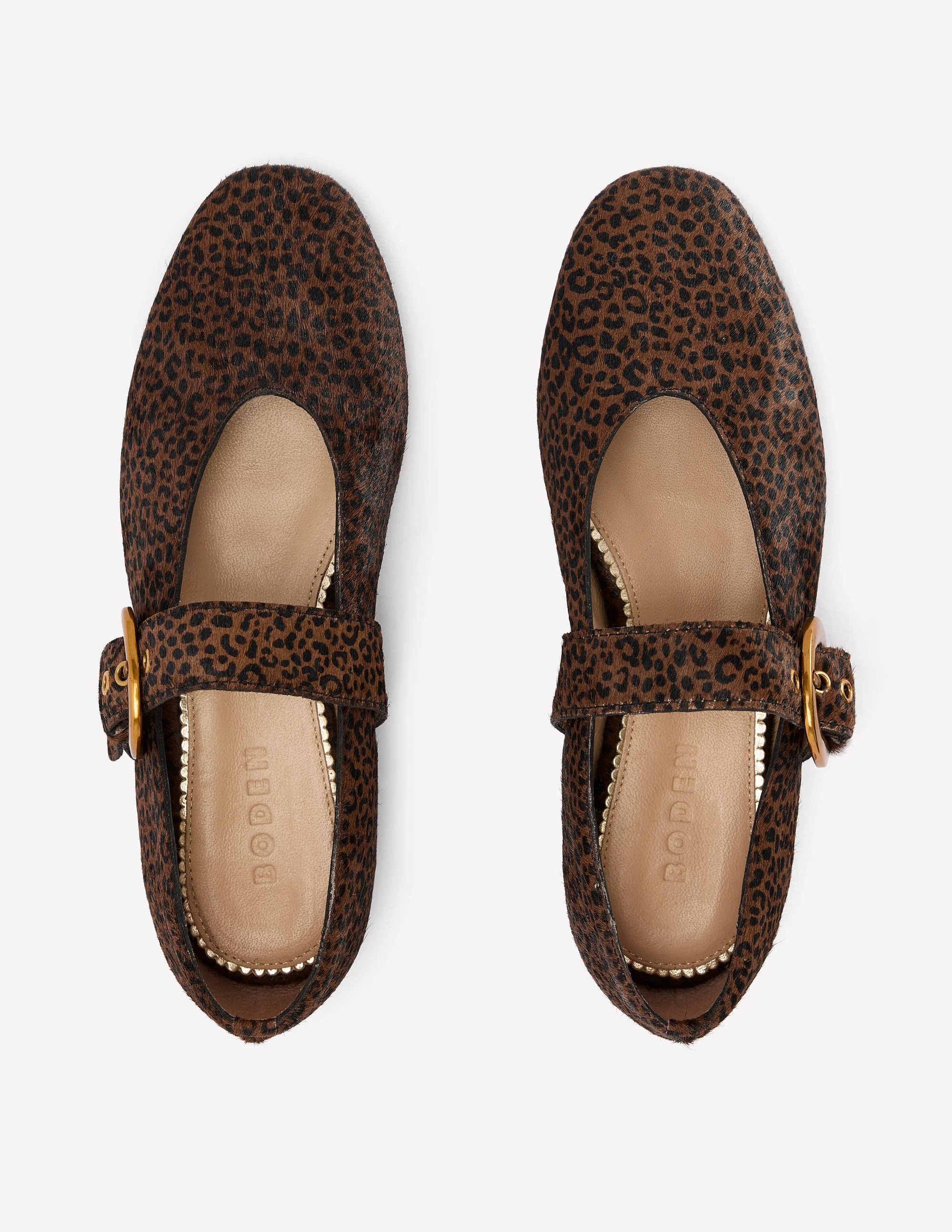 Kylie Flat Buckle Mary Janes-Mini Leopard - Image 6