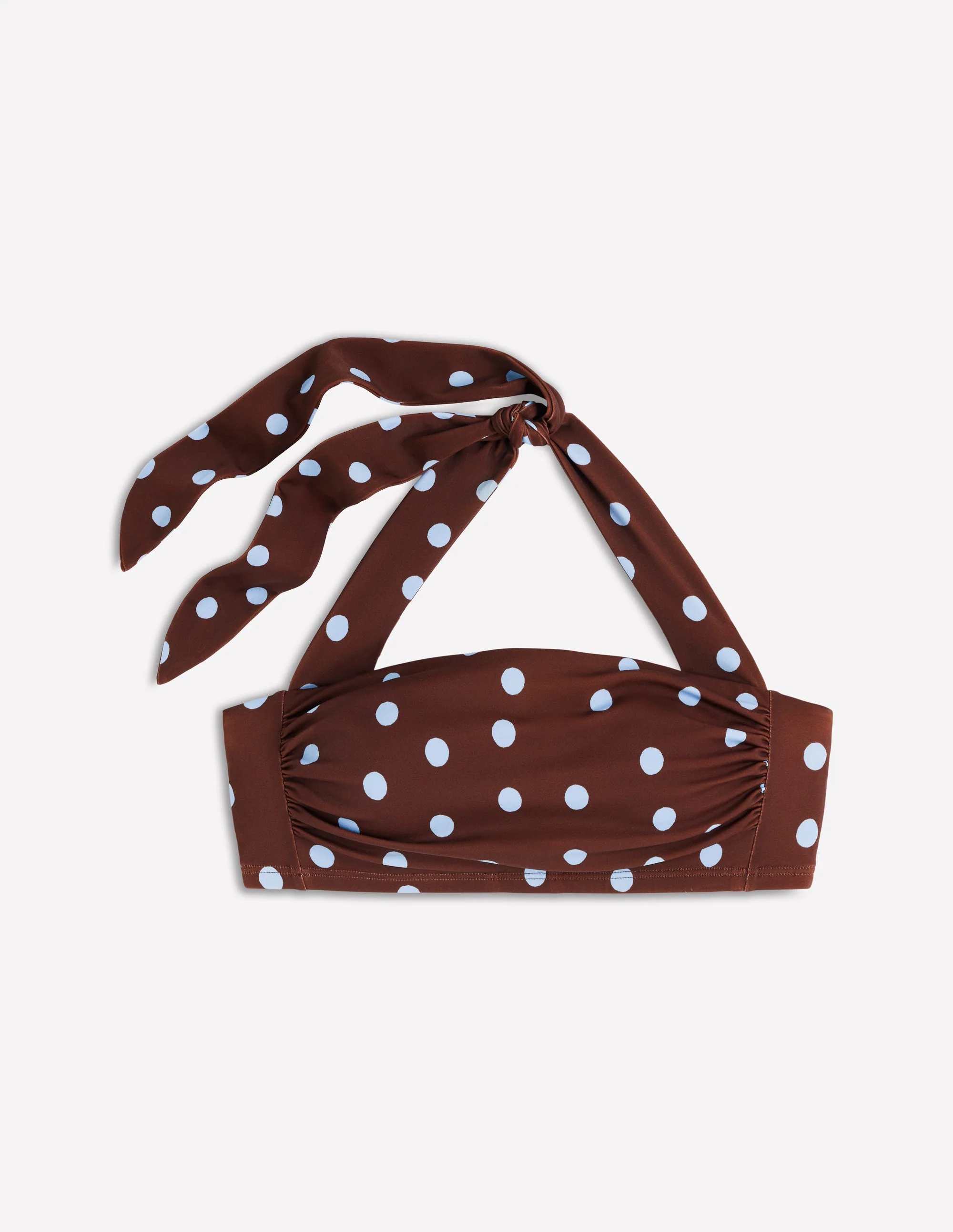 Kythira Ruched Bikini Top-Brown Spot - Image 7