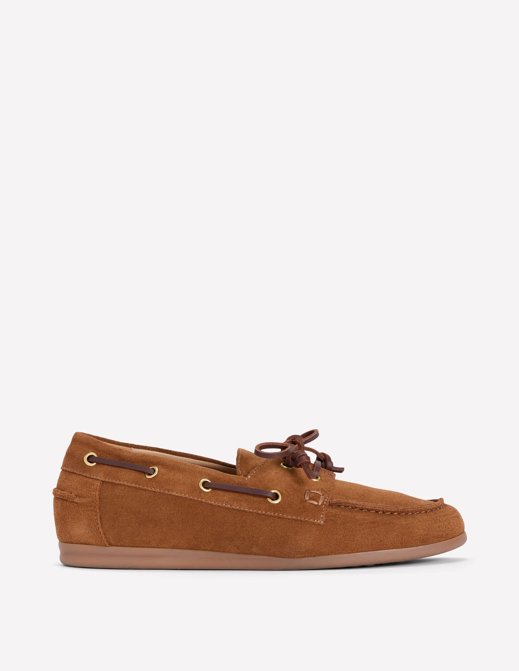 Lace-Up Boat Shoe-Tan - Image 3
