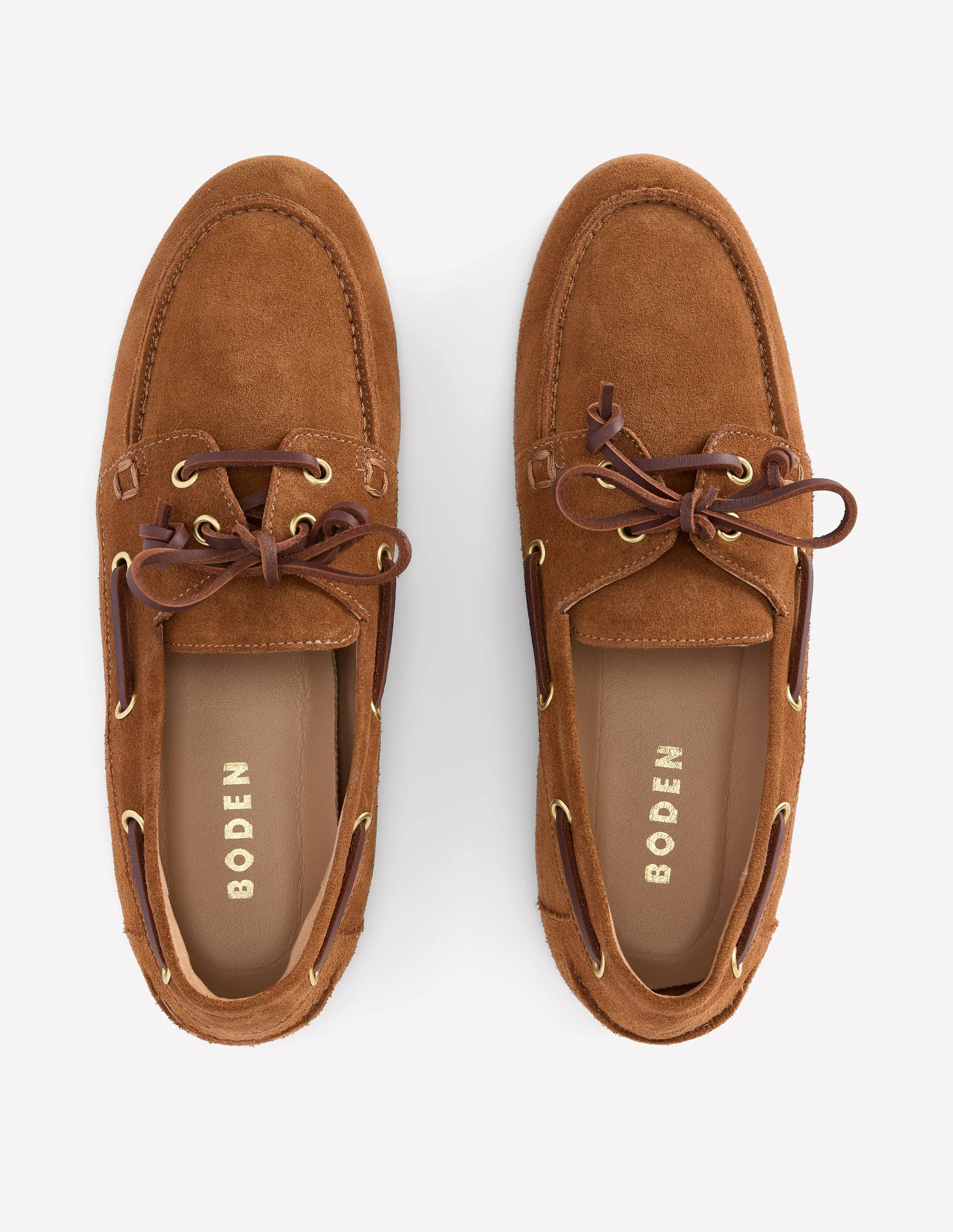 Lace-Up Boat Shoe-Tan - Image 6