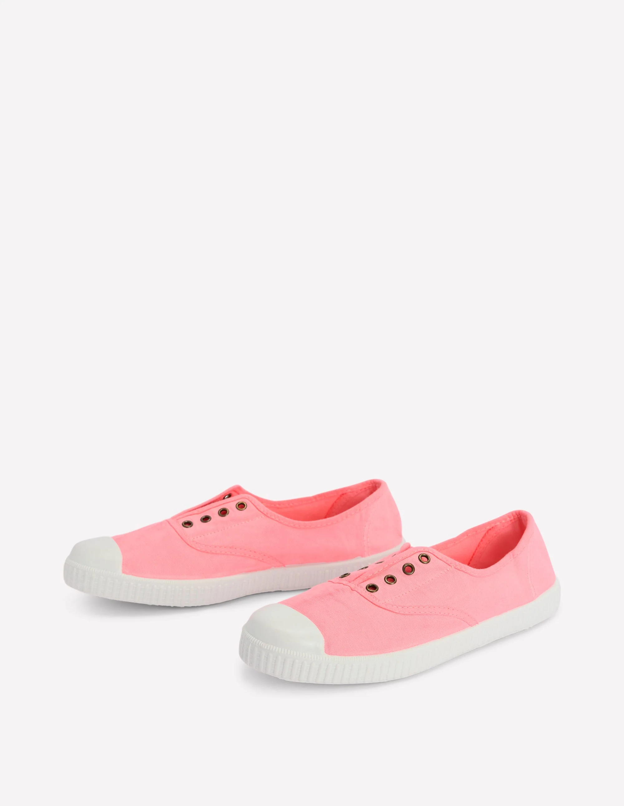 Laceless Canvas Plimsoll-Spring Blossom Pink - Image 3