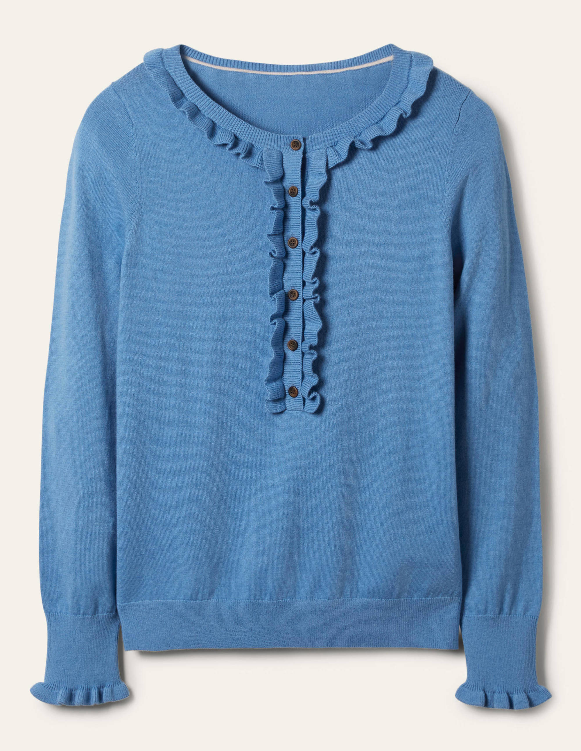 Lara Frill Henley Sweater-Grape Hyacinth - Image 5