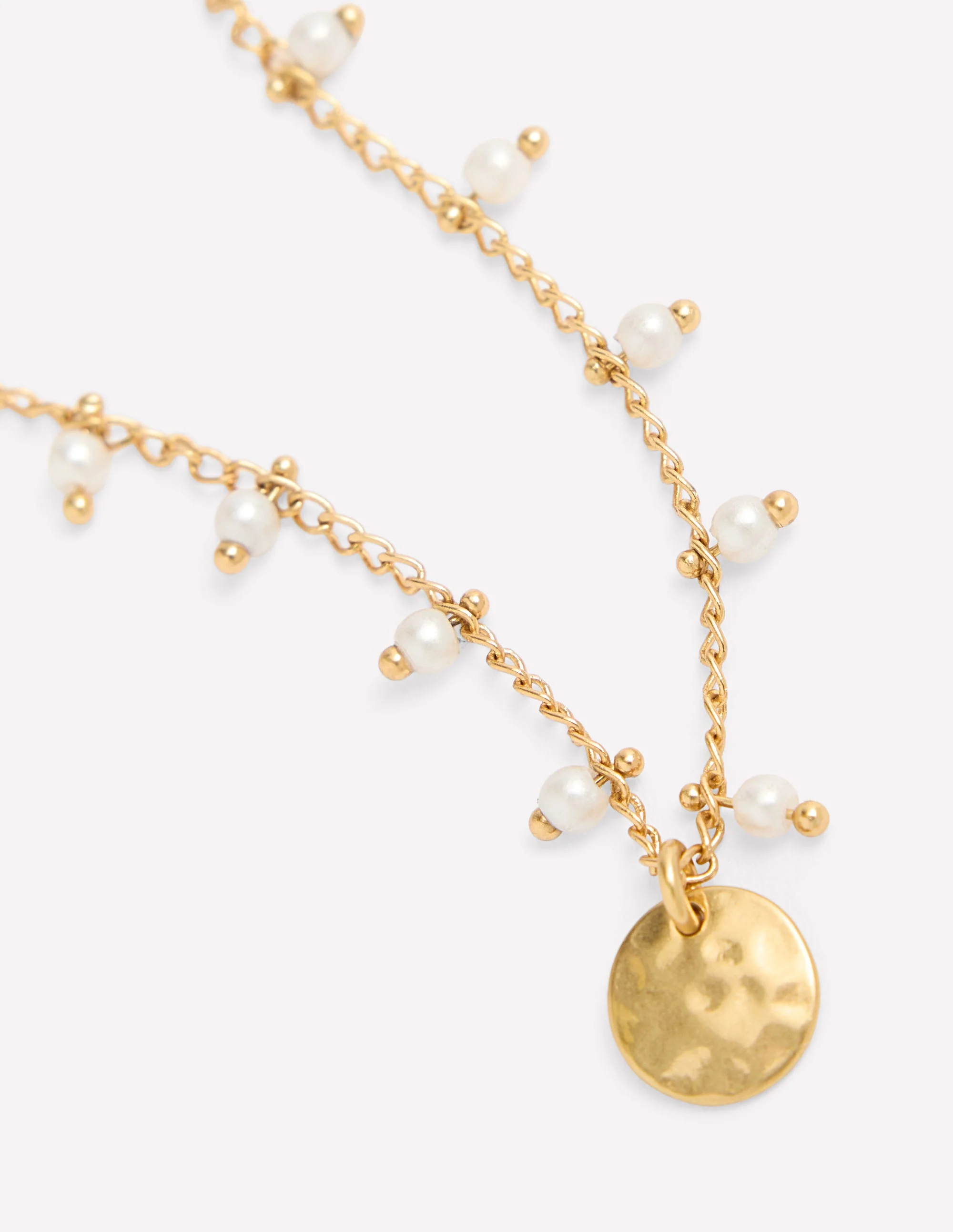 Layering Charm Necklace-Faux Pearl - Image 3