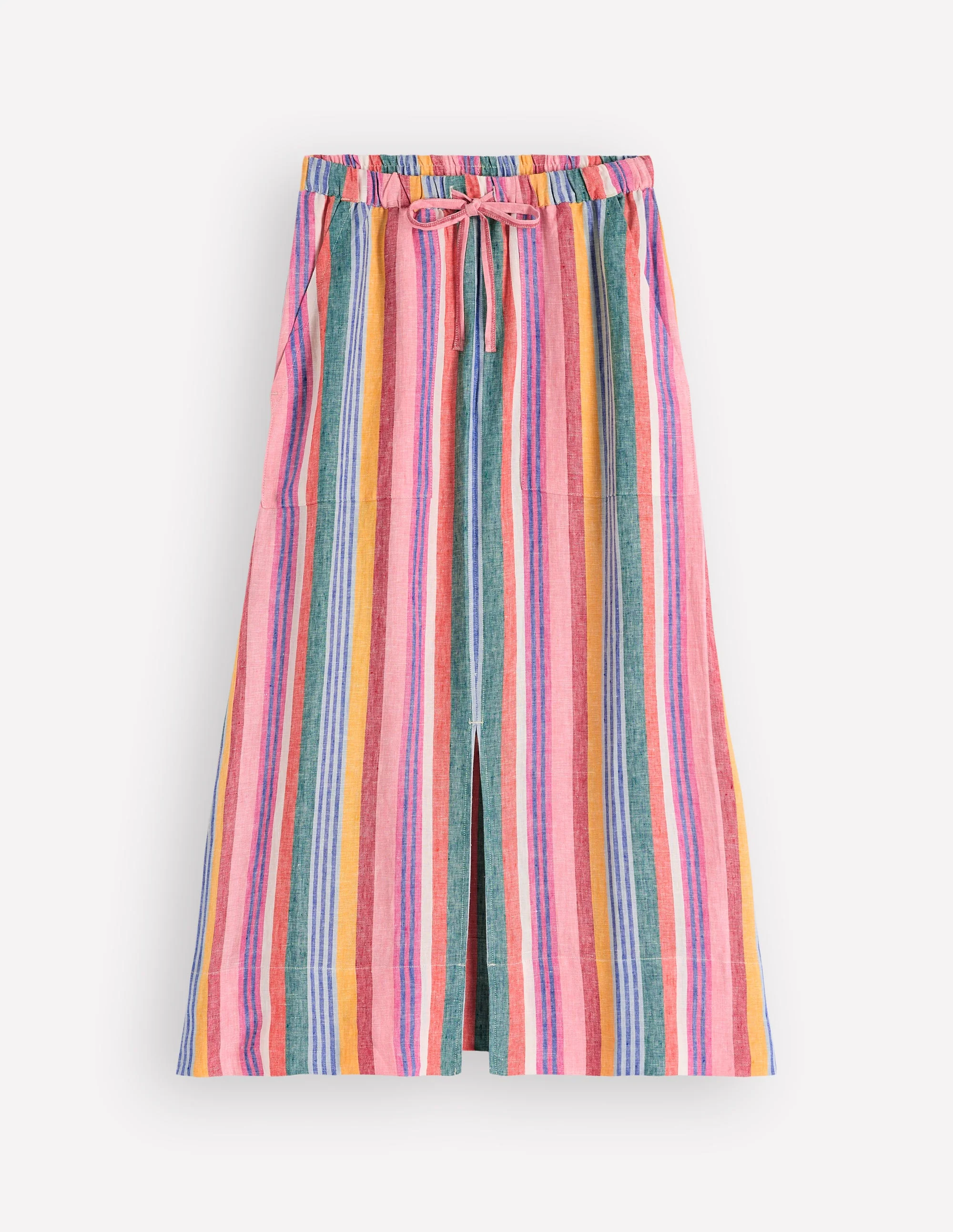 Layla Linen Skirt-Multi Stripe - Image 7