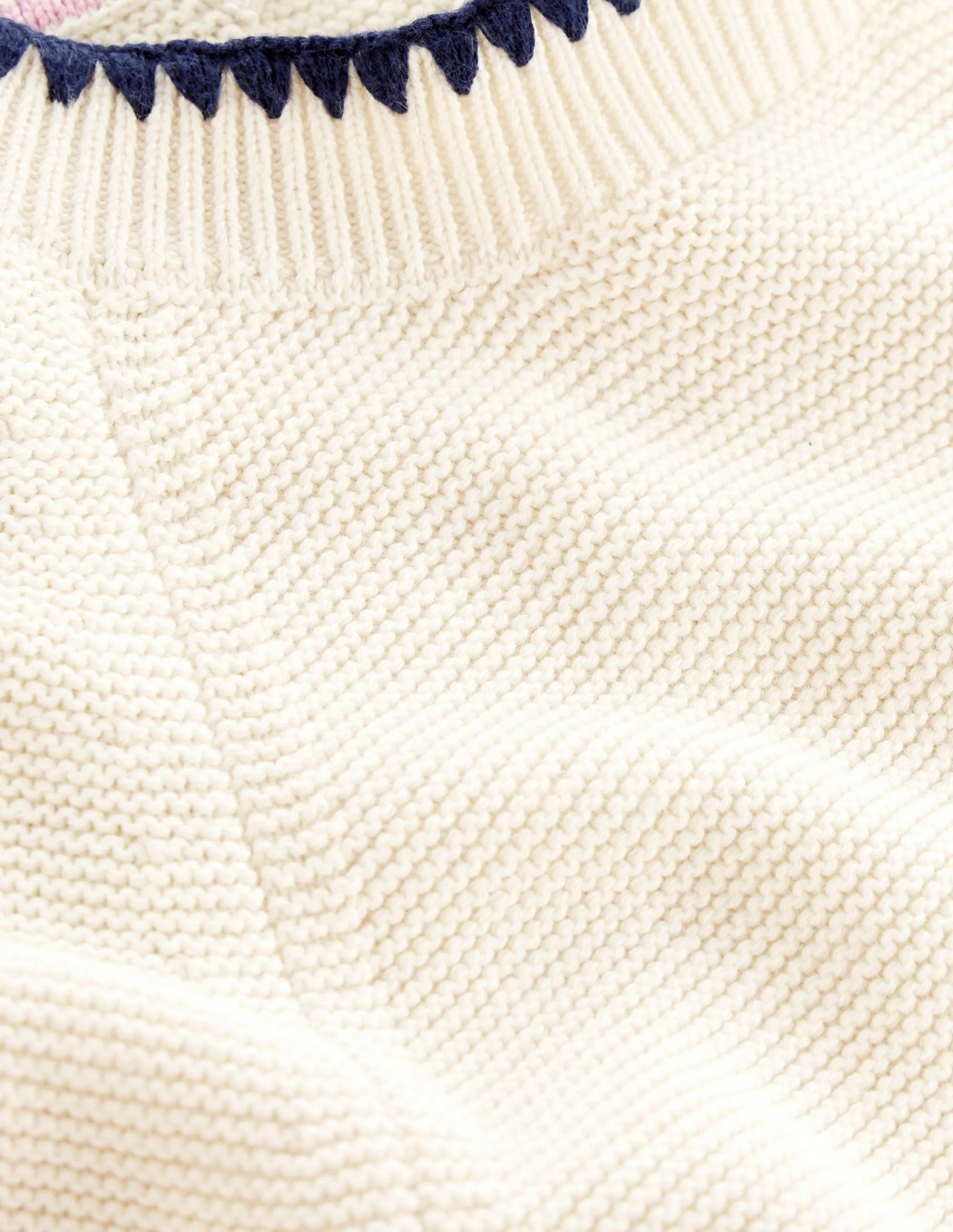 Lena Stitch Detail Sweater-Warm Ivory - Image 6